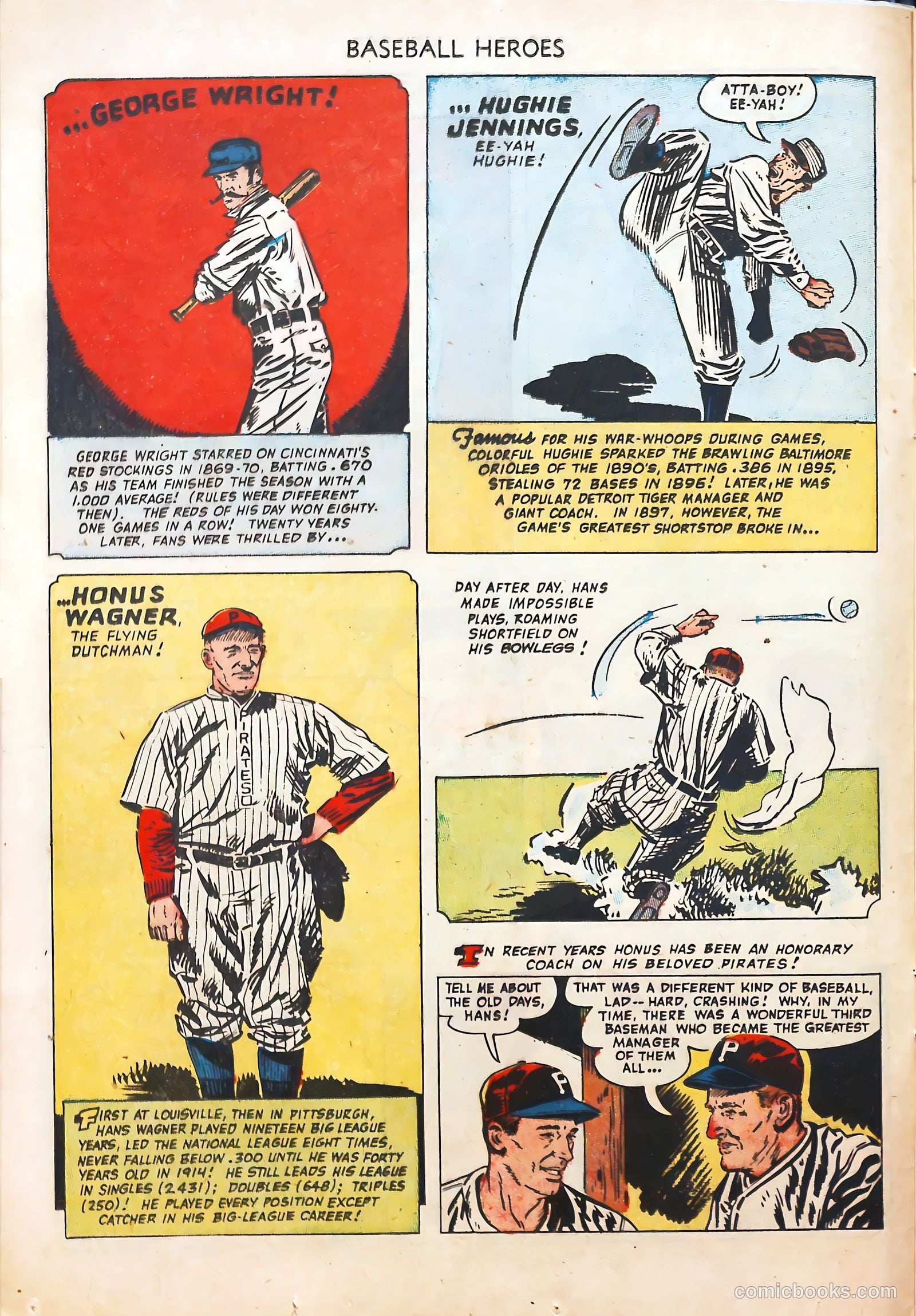 Baseball Heroes #1 (1952) — page 12 of 36