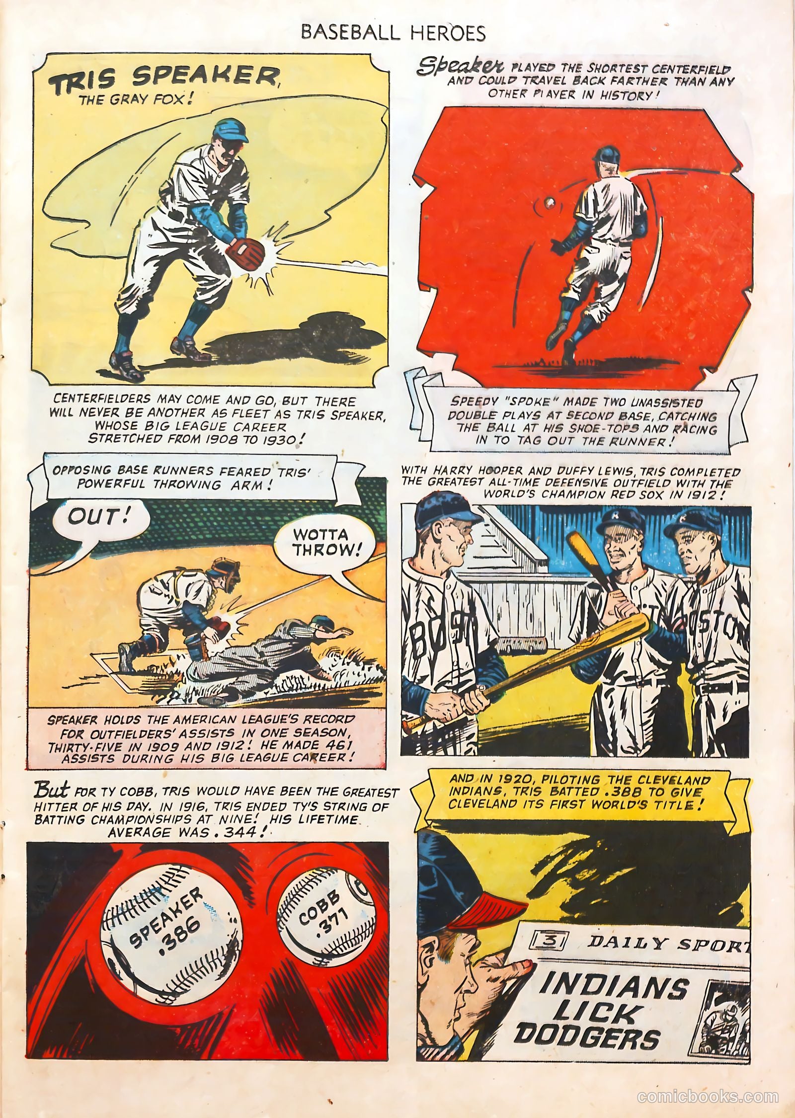 Baseball Heroes #1 (1952) — page 17 of 36