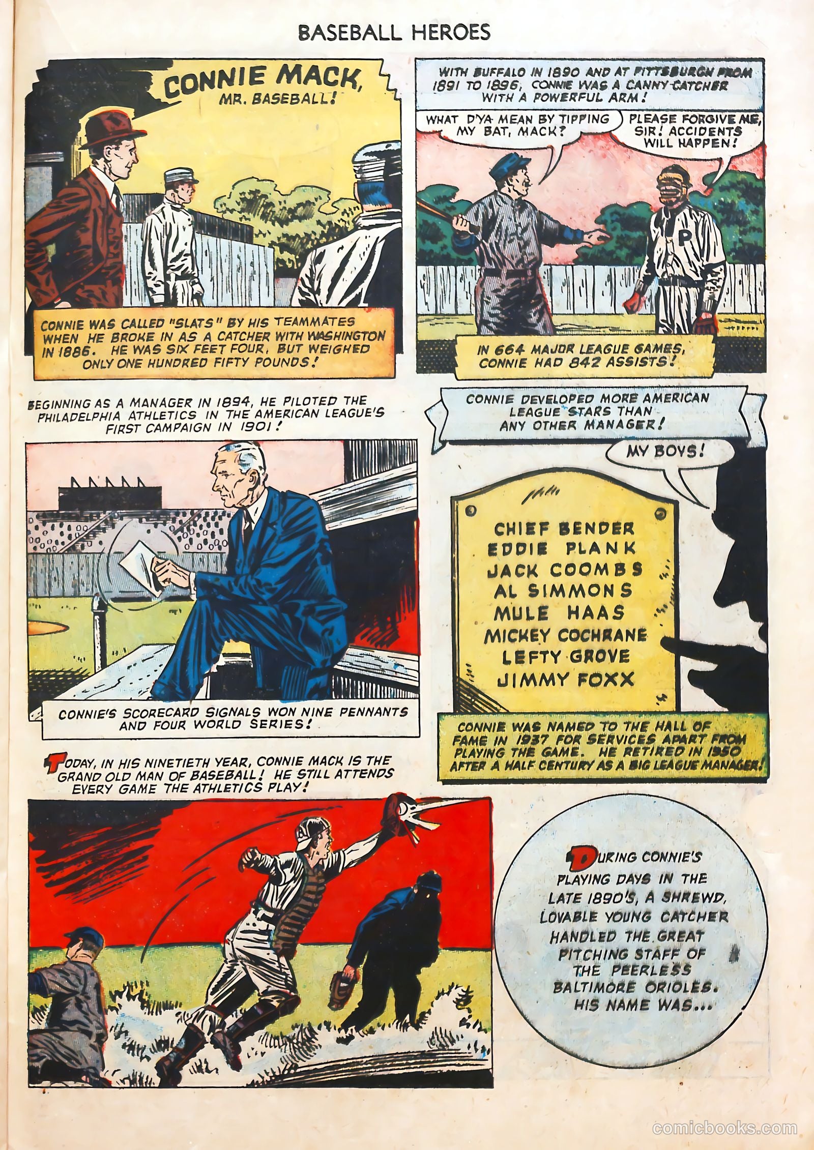 Baseball Heroes #1 (1952) — page 21 of 36