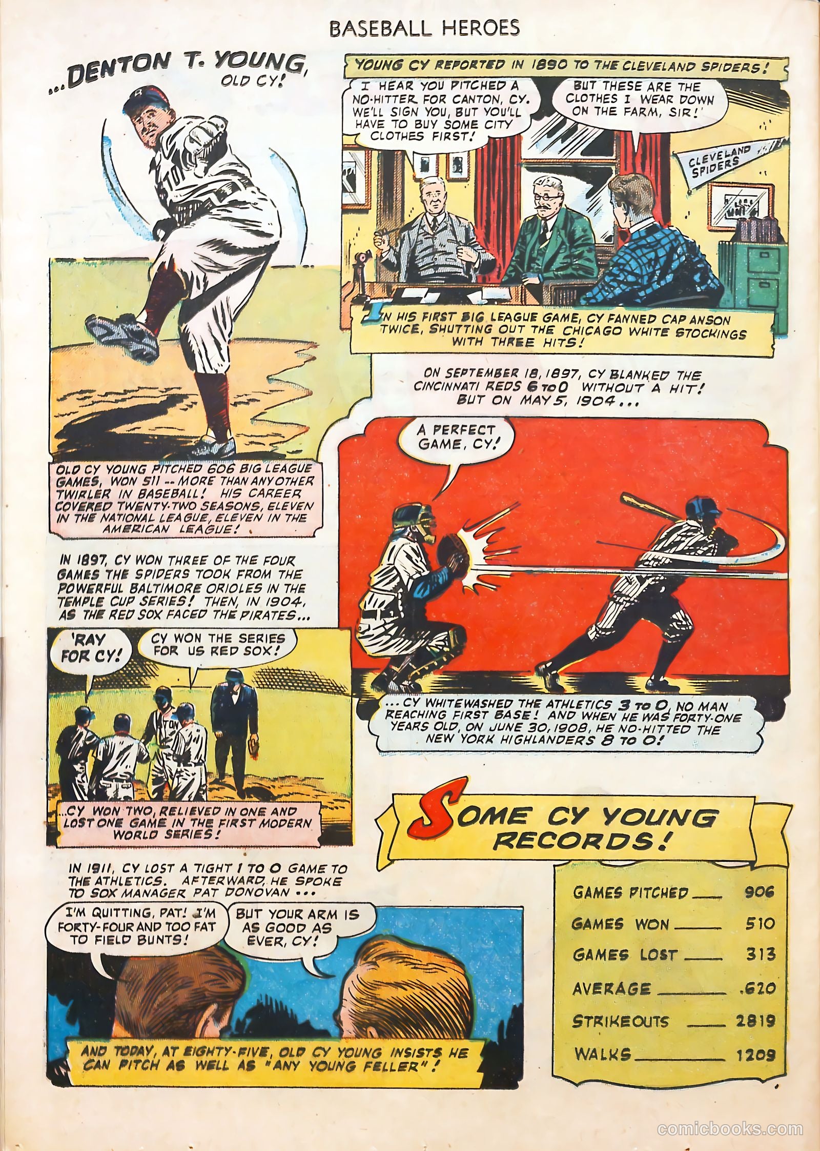 Baseball Heroes #1 (1952) — page 24 of 36