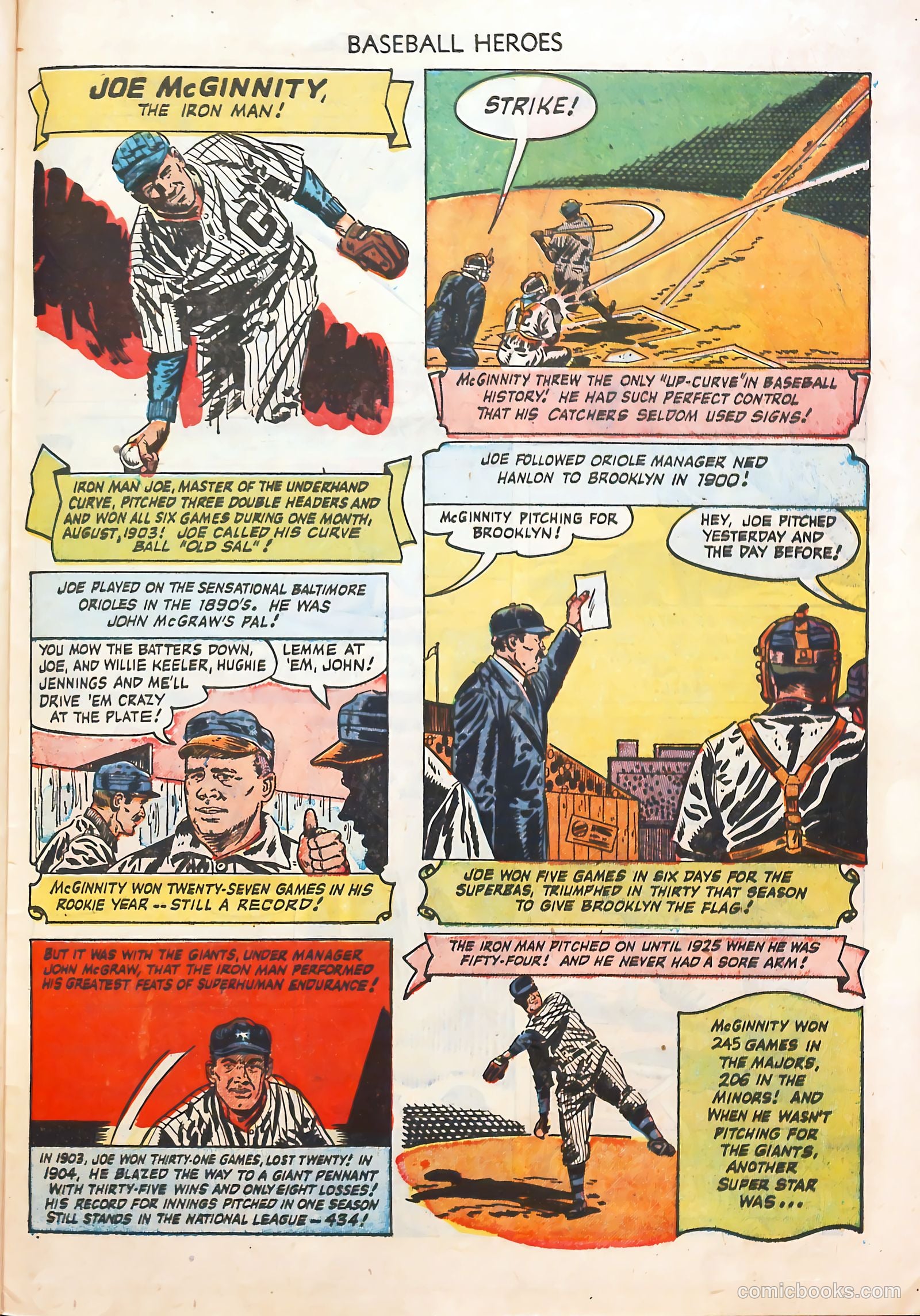 Baseball Heroes #1 (1952) — page 27 of 36
