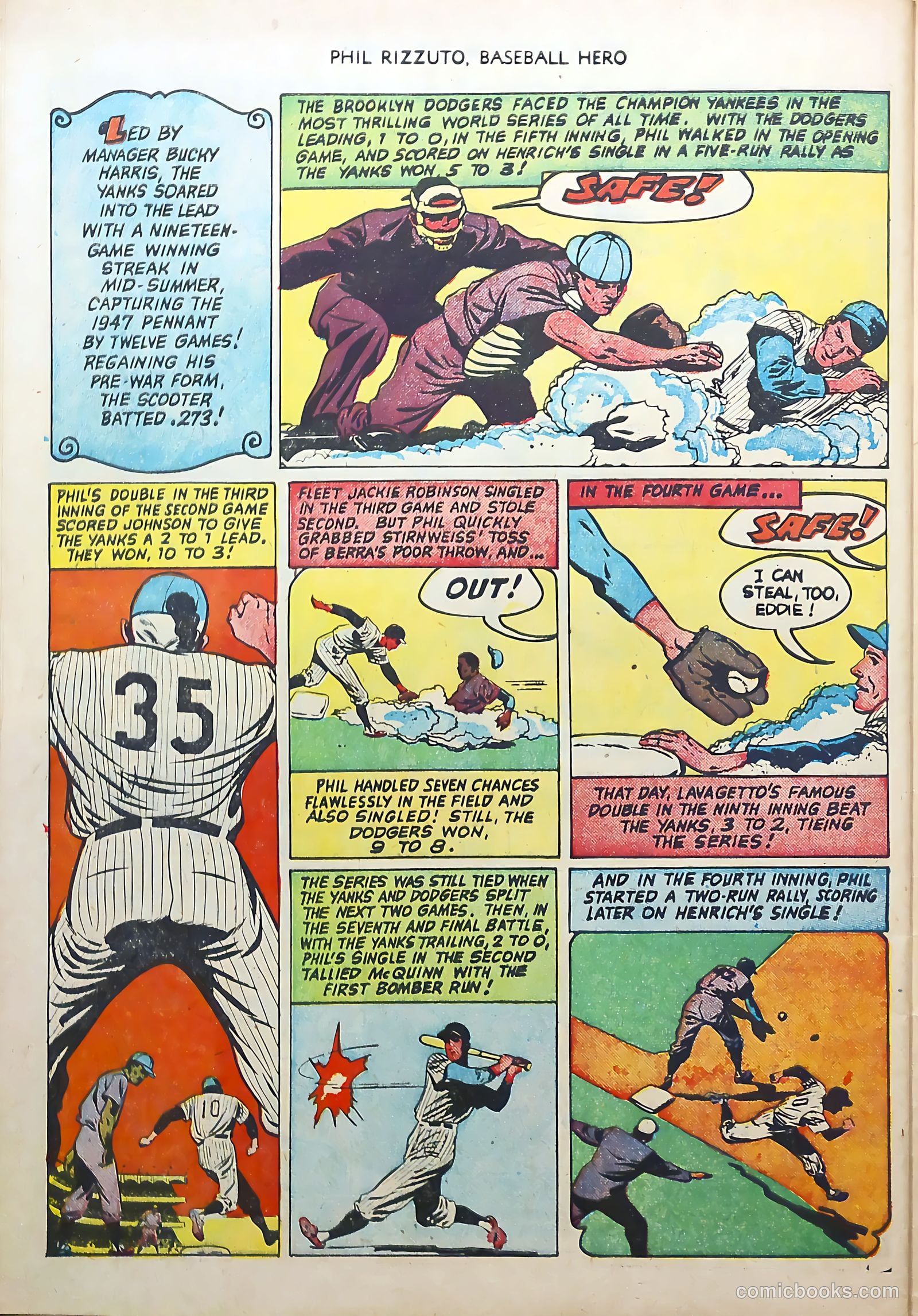 Phil Rizzuto #1 (1951) — page 28 of 37