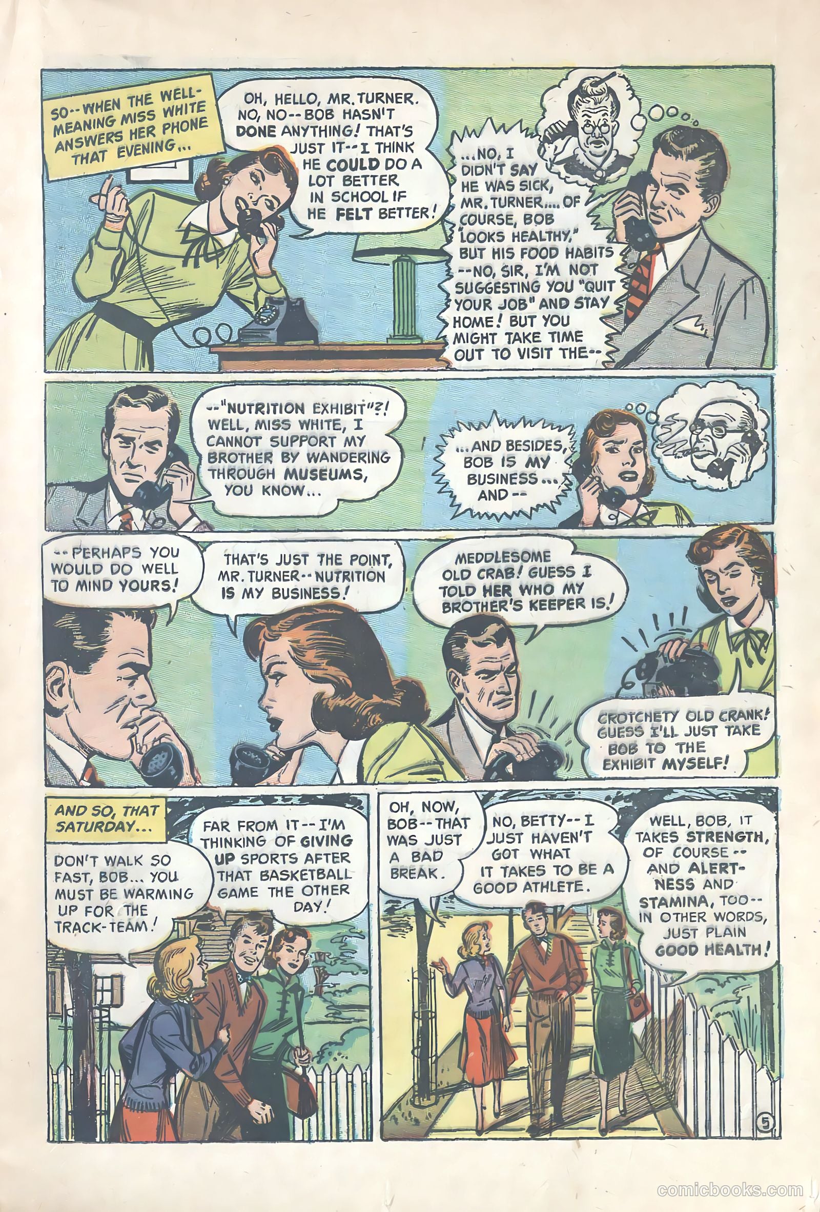 Eat Right to Win #1 (1952) — page 5 of 16