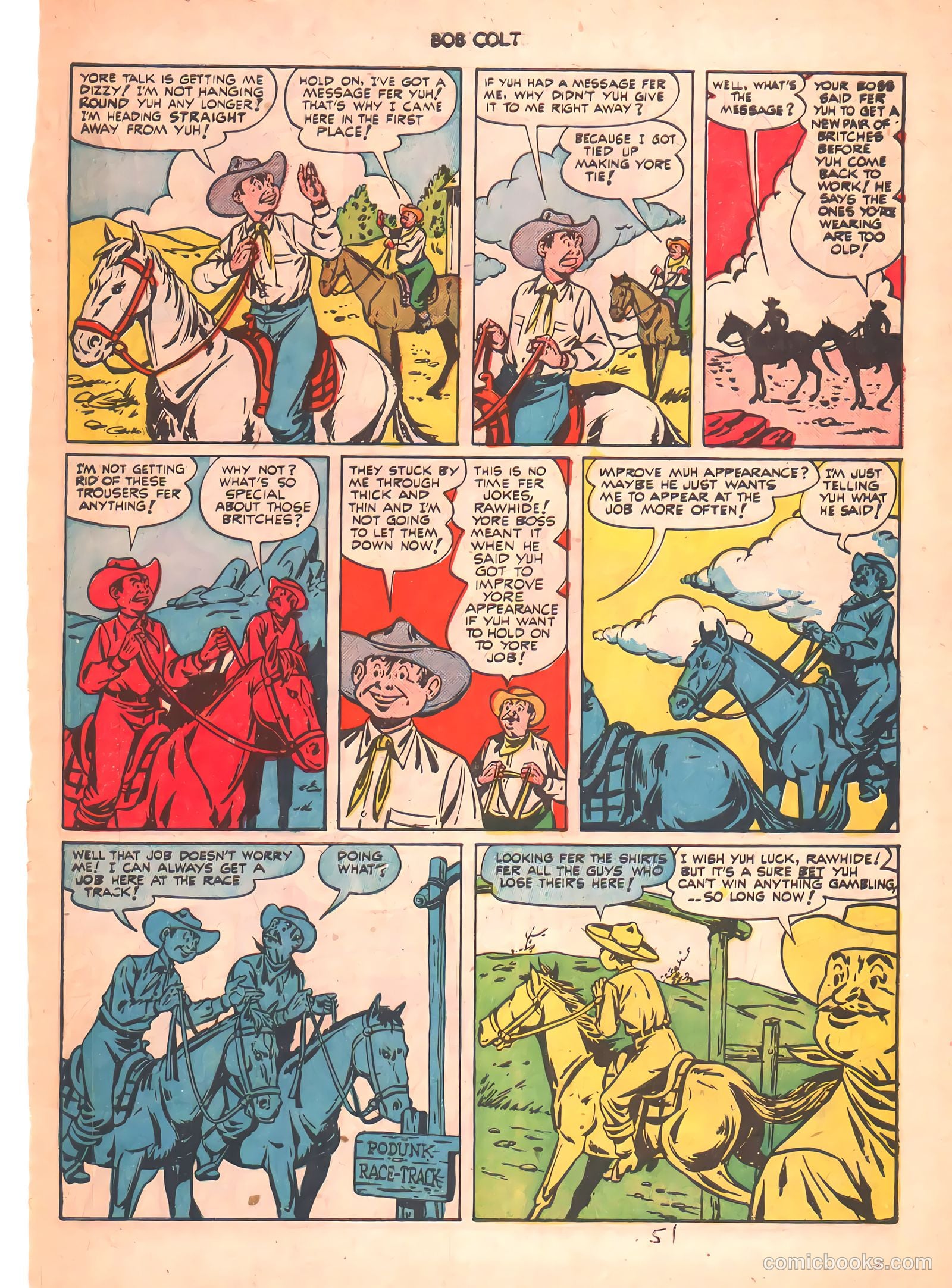 Bob Colt #6 (1951) — page 18 of 33