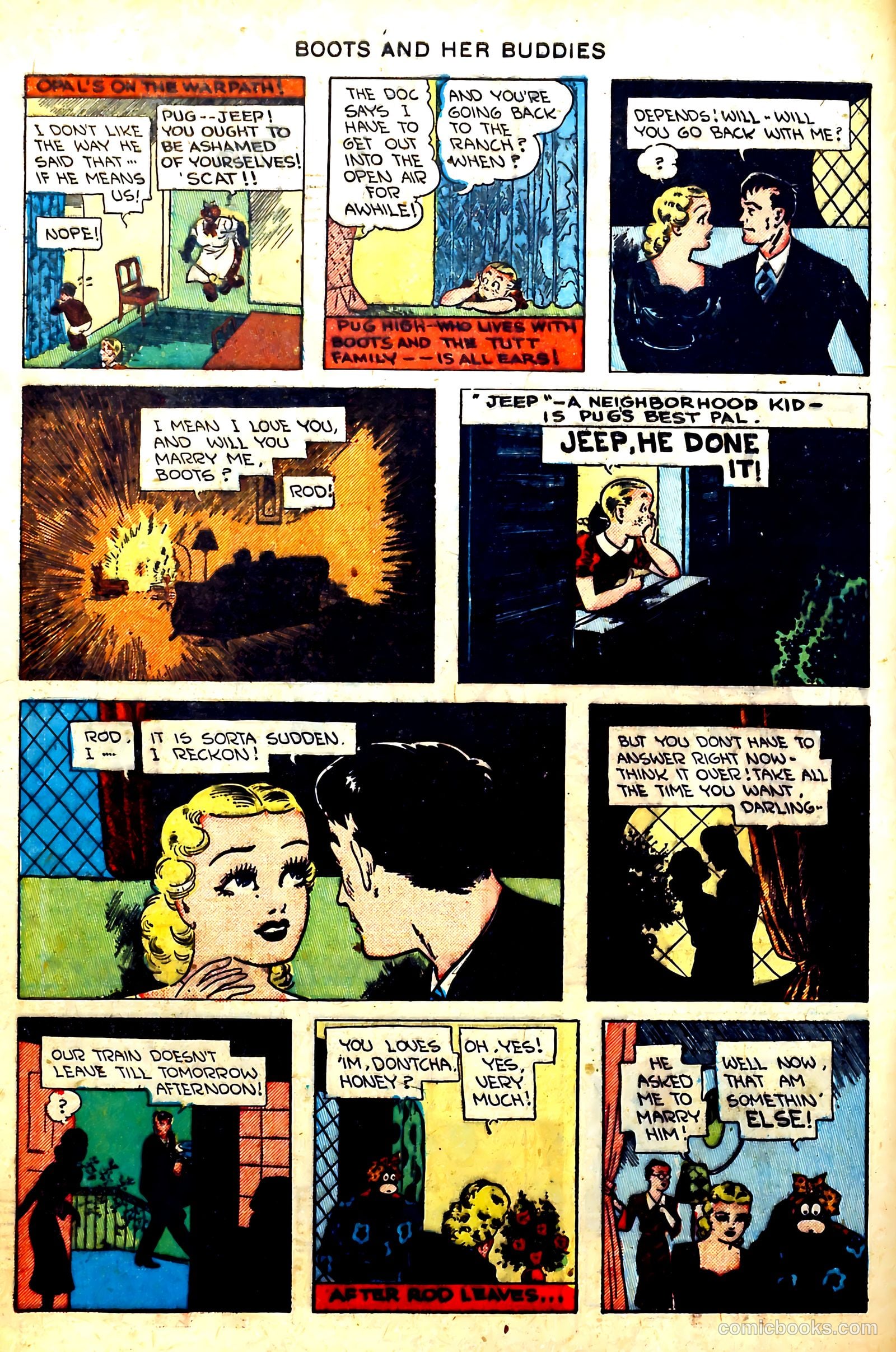 Boots and Her Buddies #8 (1949, Visual Editions, Inc.) — page 4 of 36