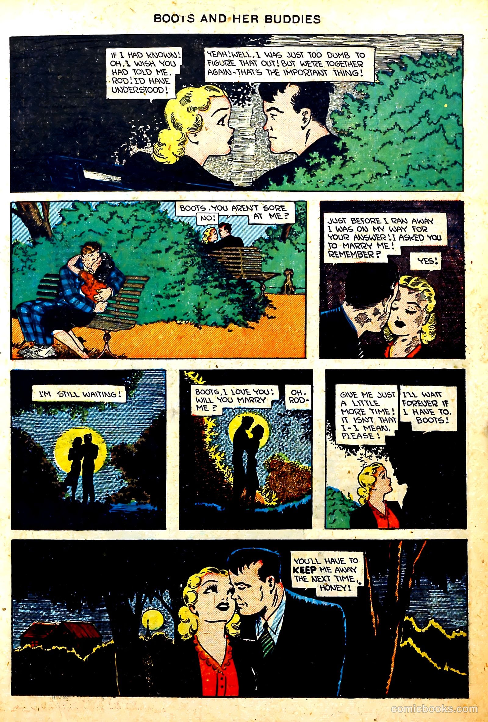 Boots and Her Buddies #8 (1949, Visual Editions, Inc.) — page 15 of 36