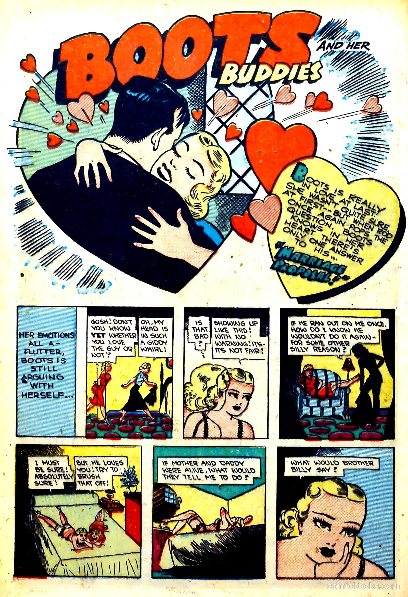 Boots and Her Buddies #8 (1949, Visual Editions, Inc.) — page 16 of 36