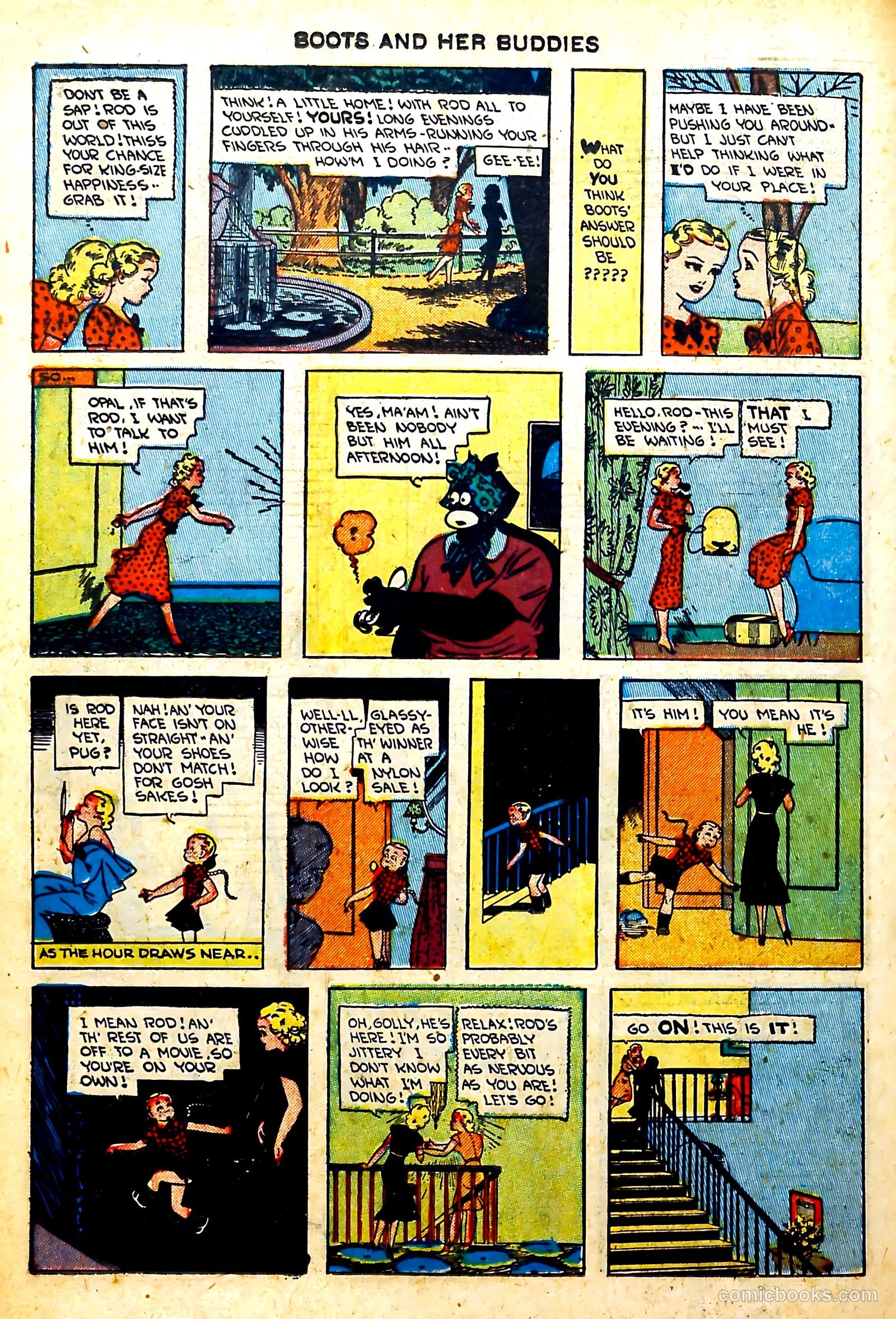 Boots and Her Buddies #8 (1949, Visual Editions, Inc.) — page 18 of 36