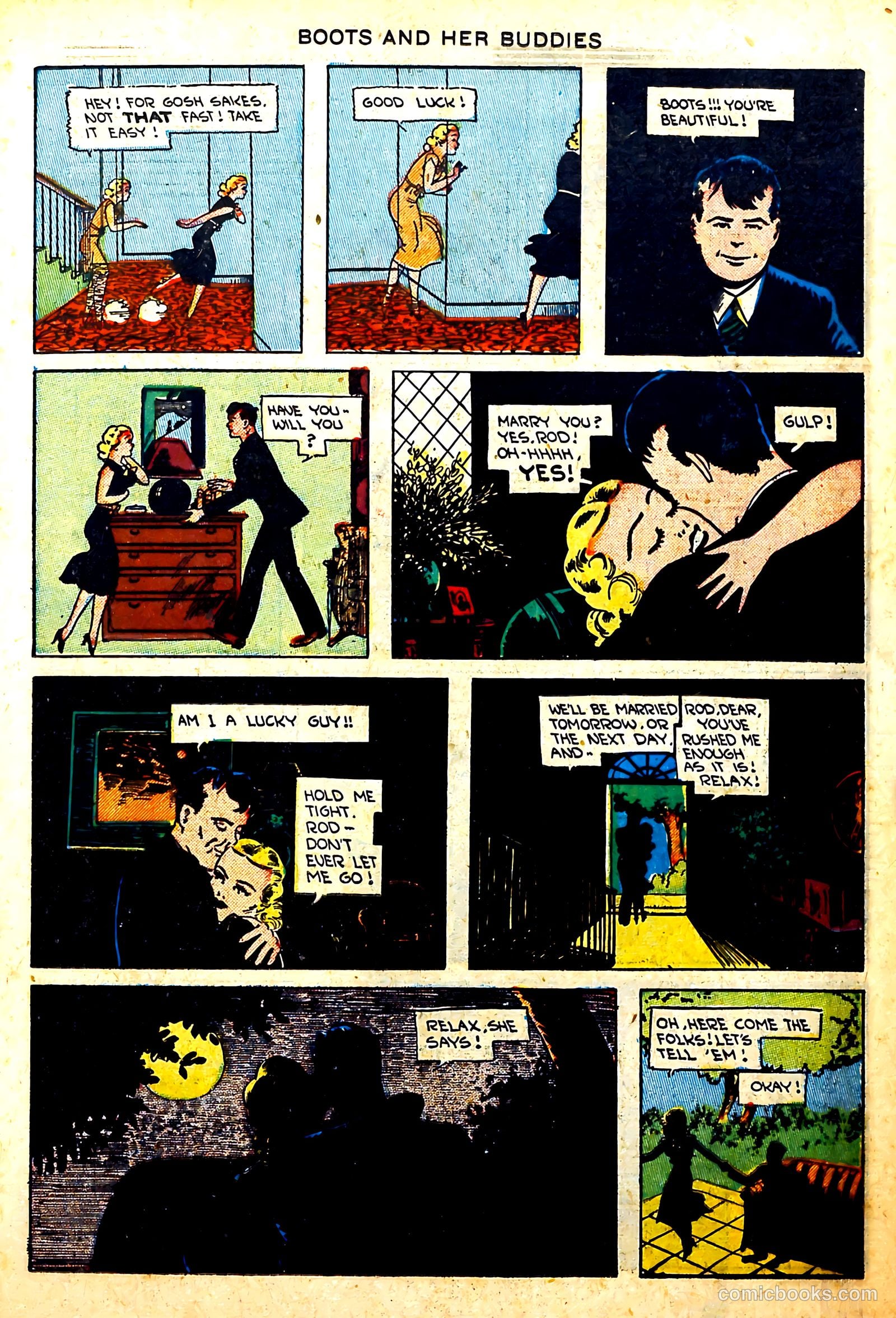 Boots and Her Buddies #8 (1949, Visual Editions, Inc.) — page 19 of 36