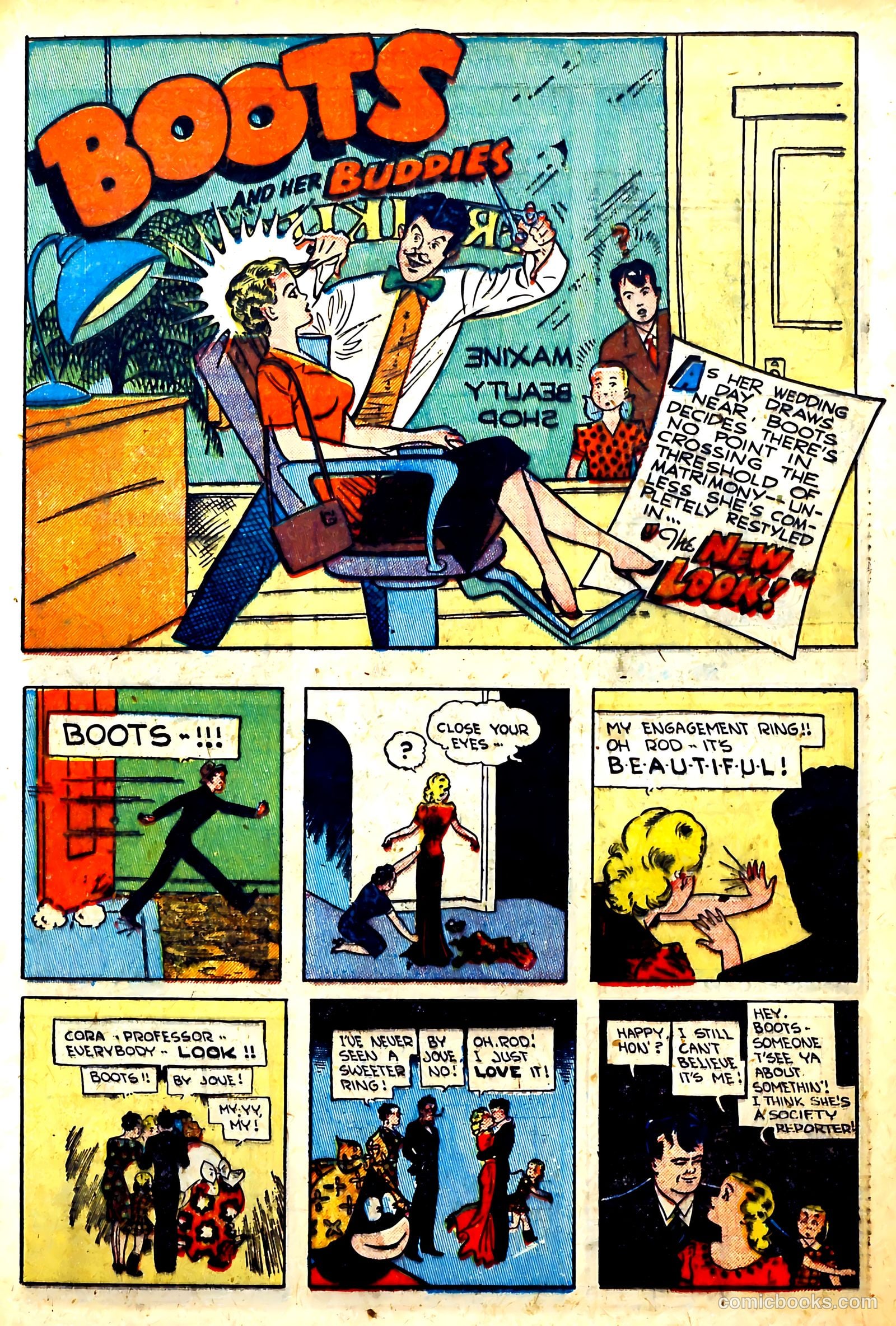 Boots and Her Buddies #8 (1949, Visual Editions, Inc.) — page 21 of 36