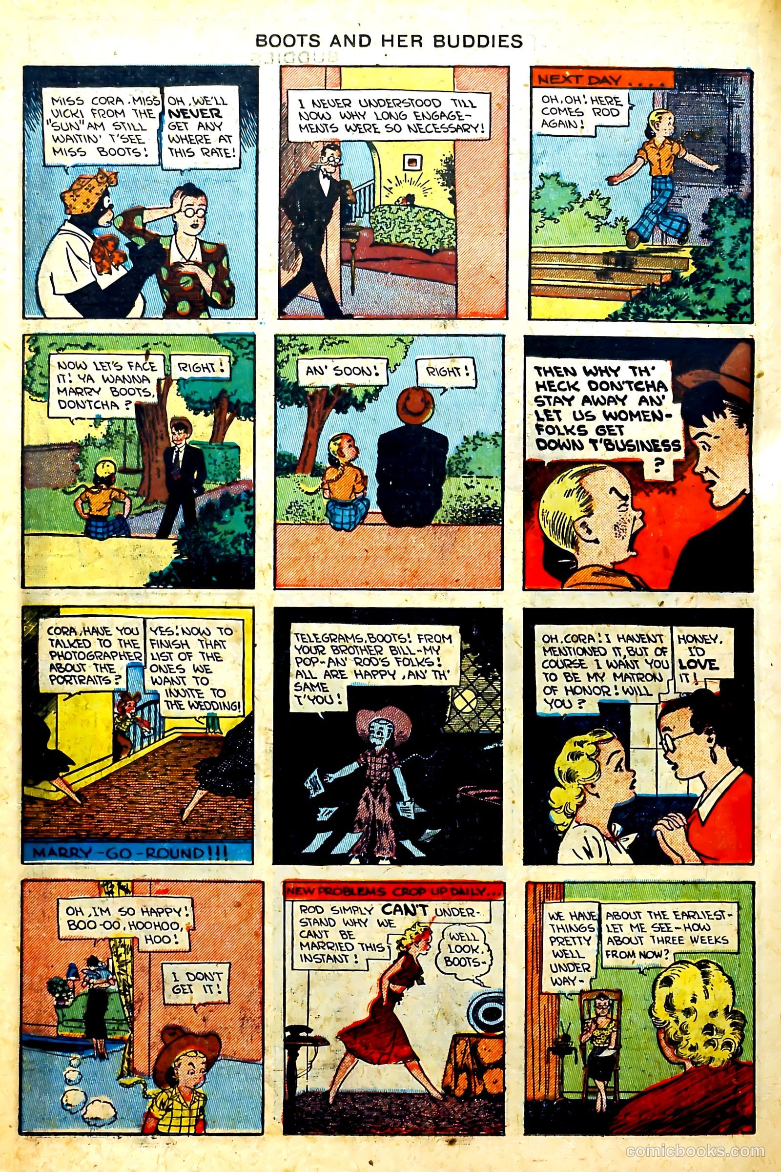 Boots and Her Buddies #8 (1949, Visual Editions, Inc.) — page 22 of 36