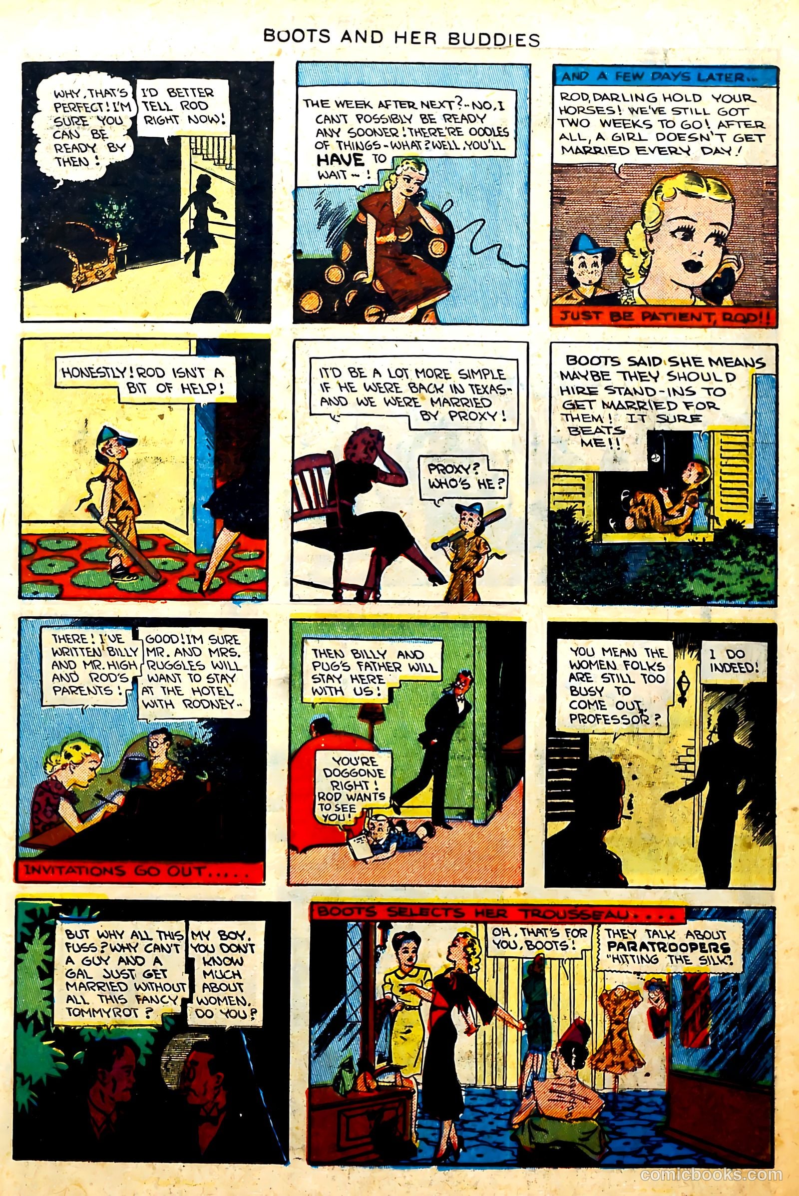 Boots and Her Buddies #8 (1949, Visual Editions, Inc.) — page 23 of 36