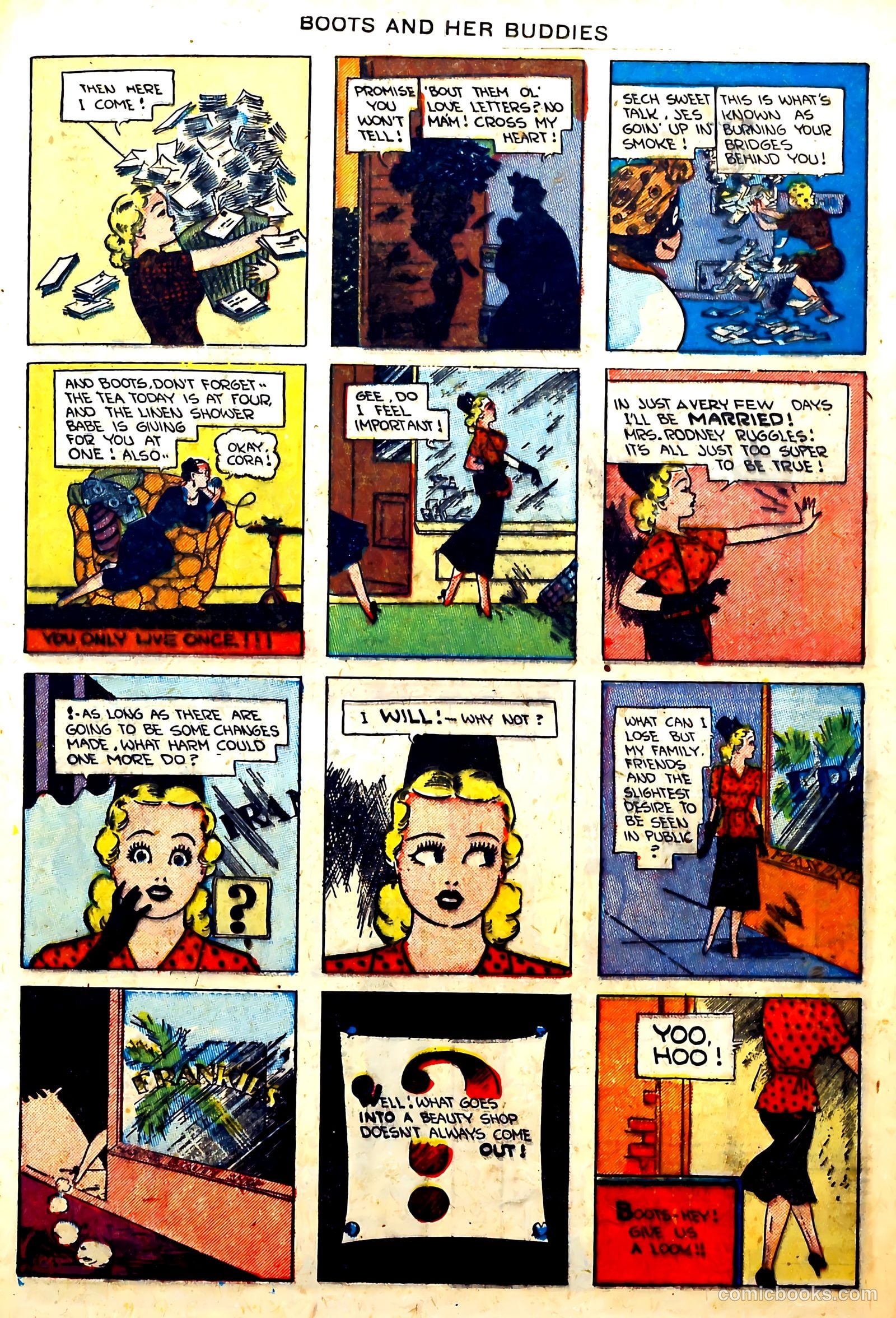 Boots and Her Buddies #8 (1949, Visual Editions, Inc.) — page 25 of 36