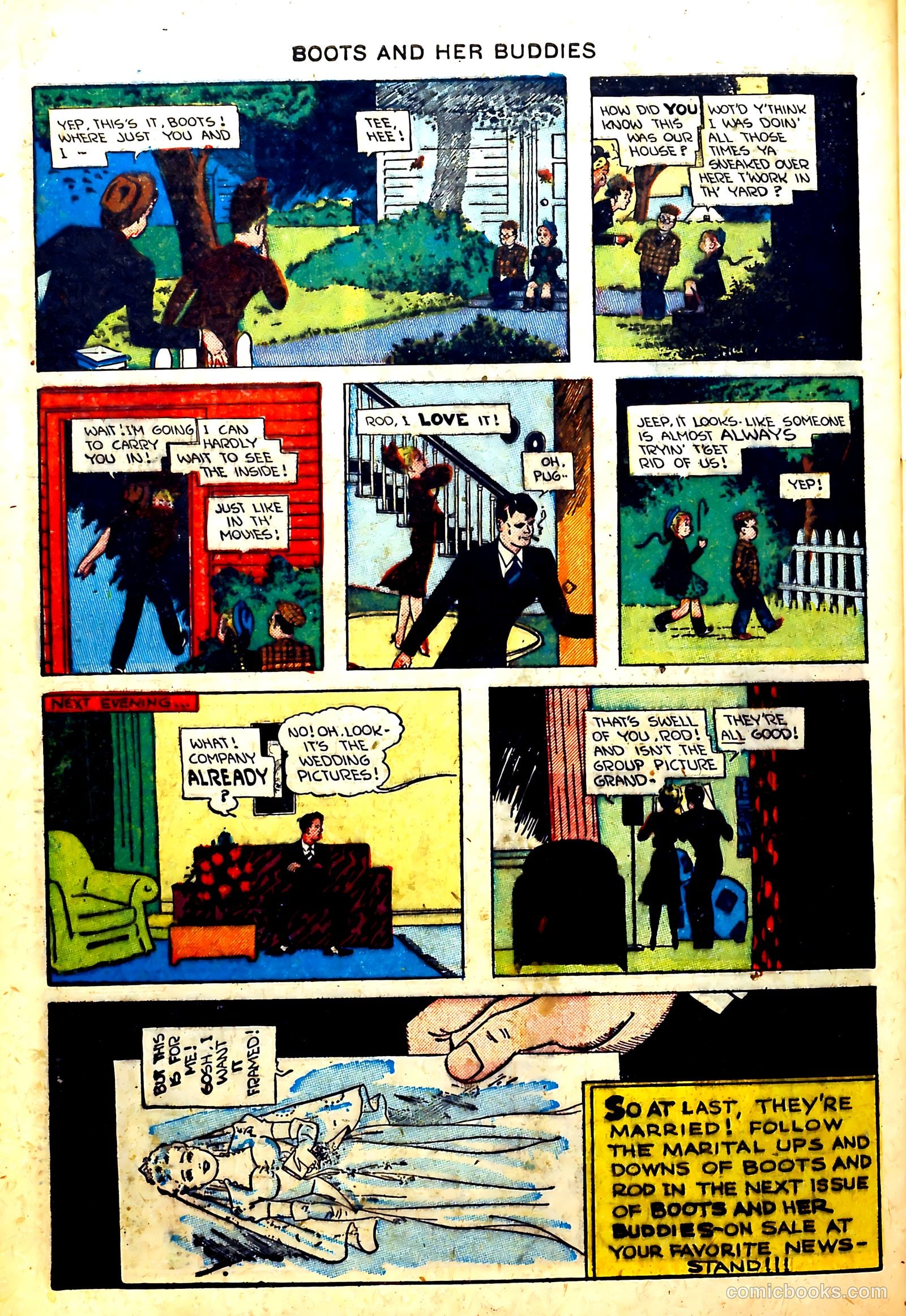 Boots and Her Buddies #8 (1949, Visual Editions, Inc.) — page 32 of 36