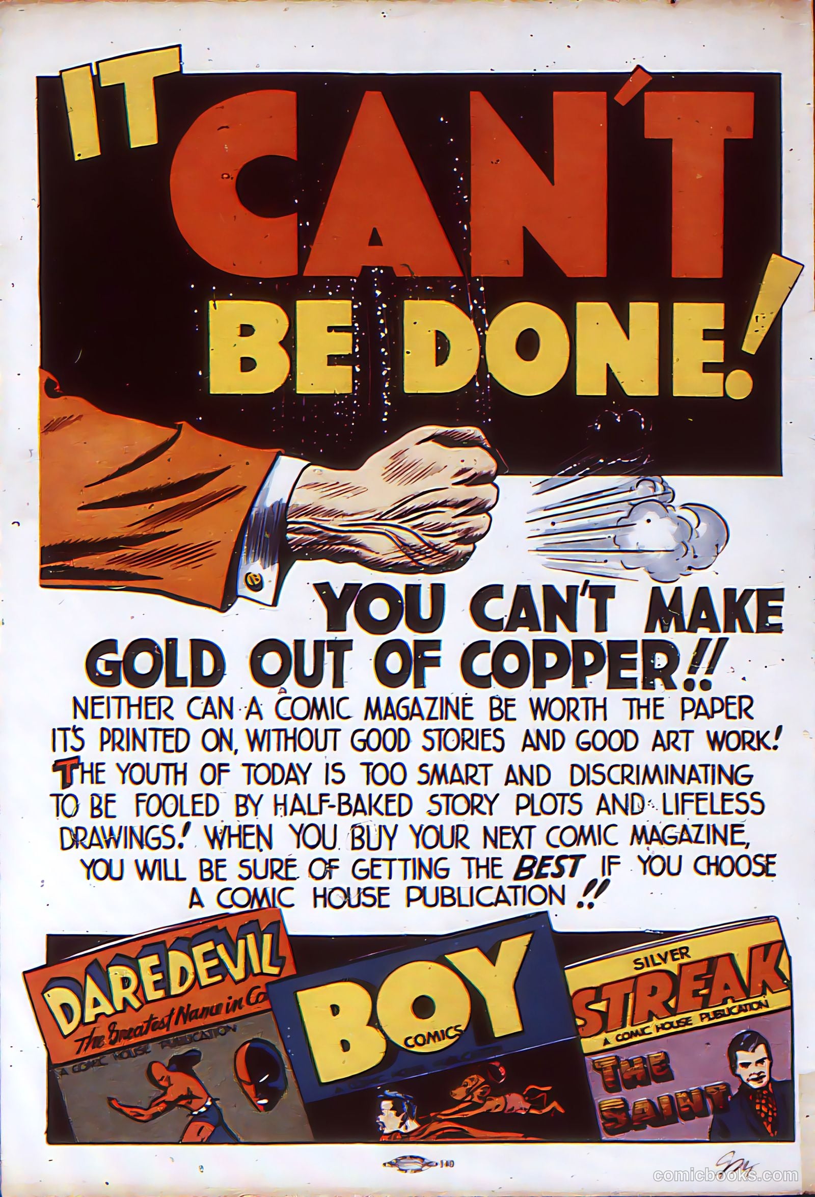 Boy Comics #4 (1954, L. Miller & Son) — page 67 of 67