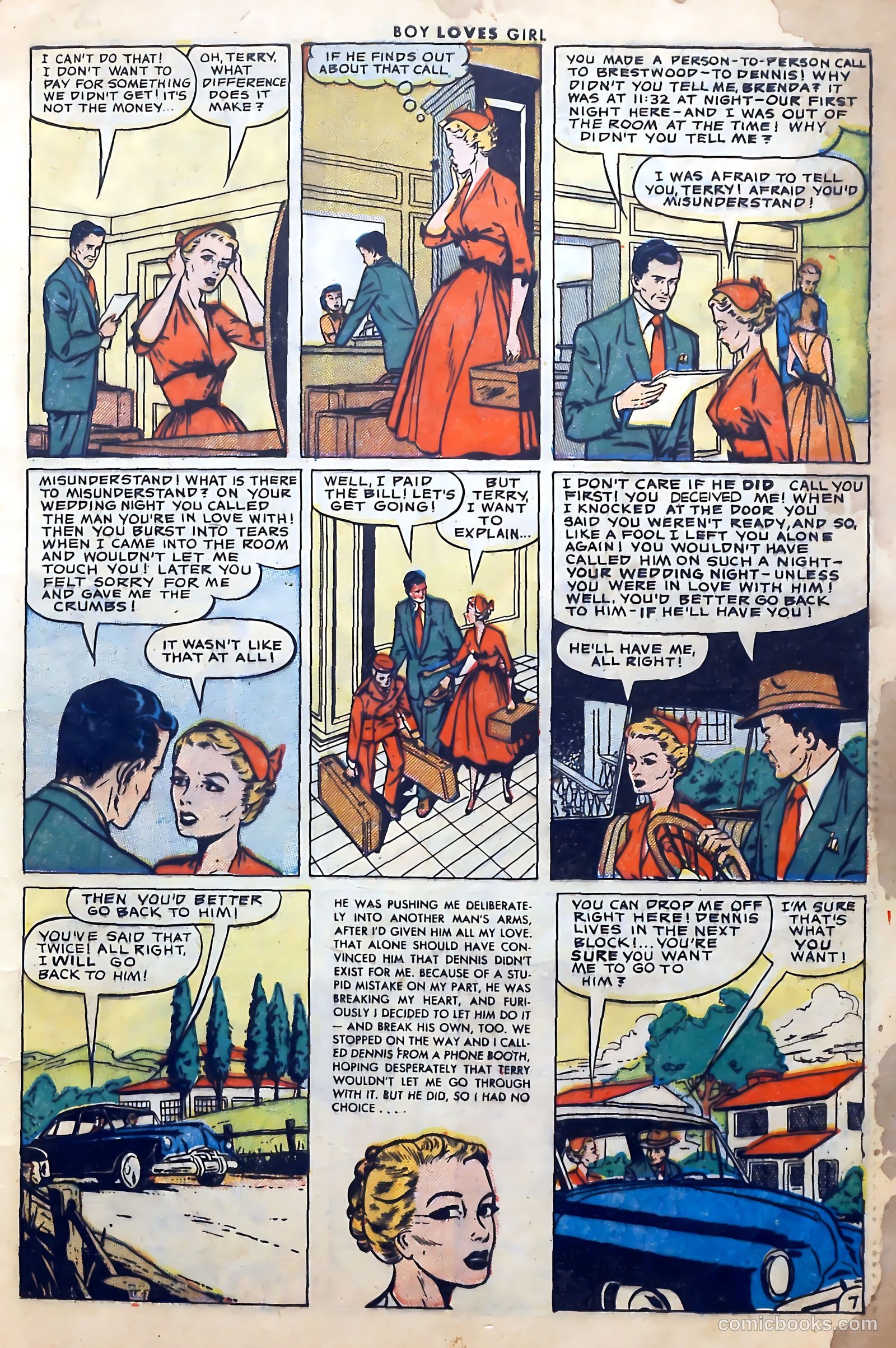 Boy Loves Girl #28 (1952, Lev Gleason Publications, Inc.) — page 9 of 37