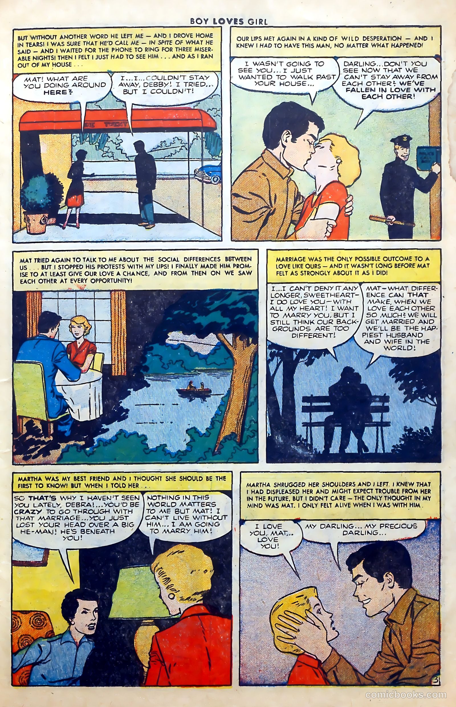 Boy Loves Girl #28 (1952, Lev Gleason Publications, Inc.) — page 23 of 37