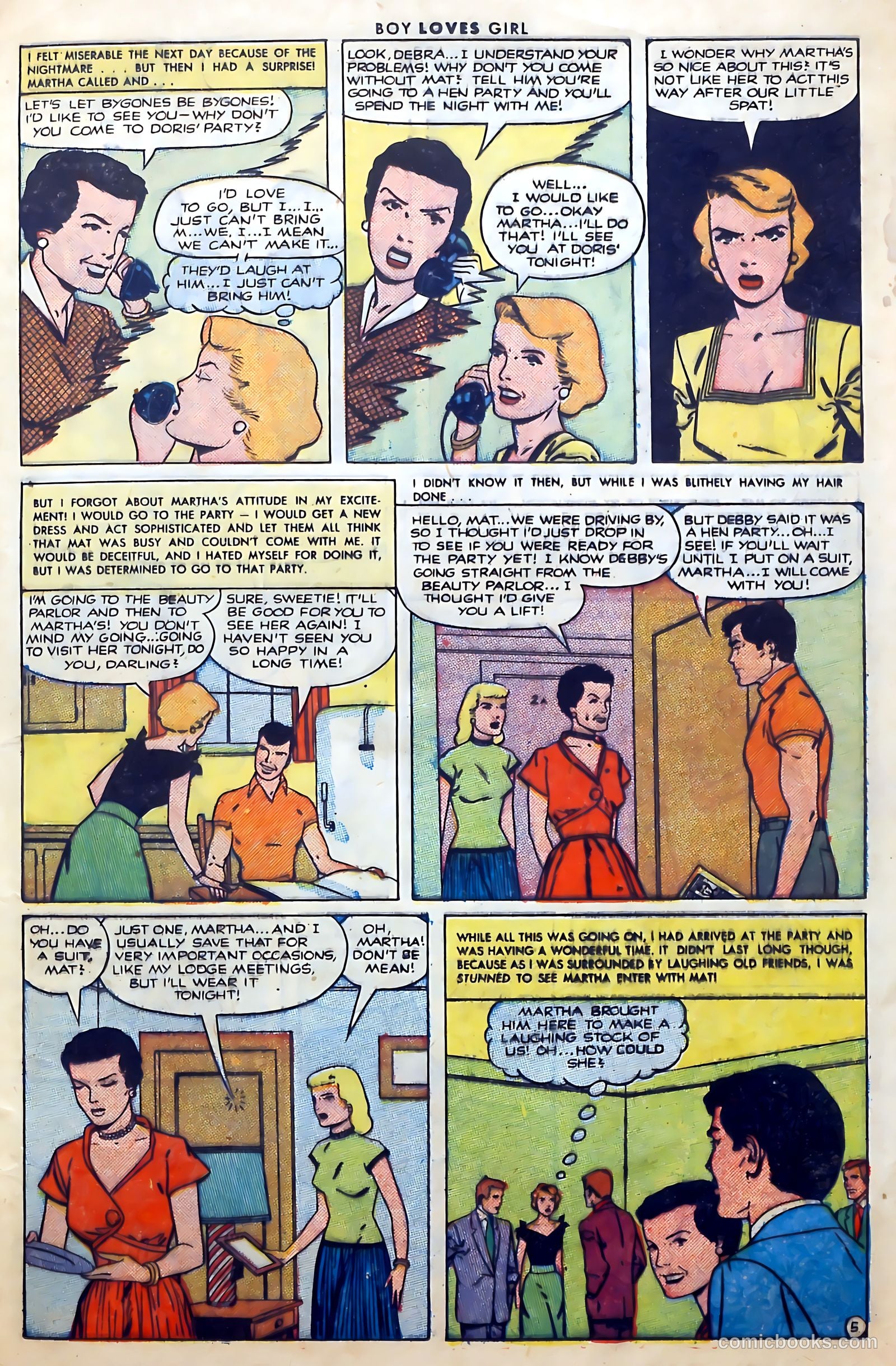 Boy Loves Girl #28 (1952, Lev Gleason Publications, Inc.) — page 25 of 37