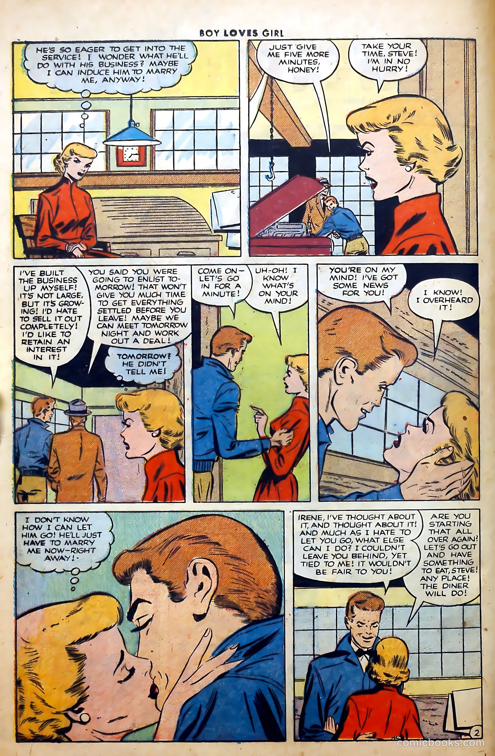 Boy Loves Girl #29 (1952) — page 12 of 37