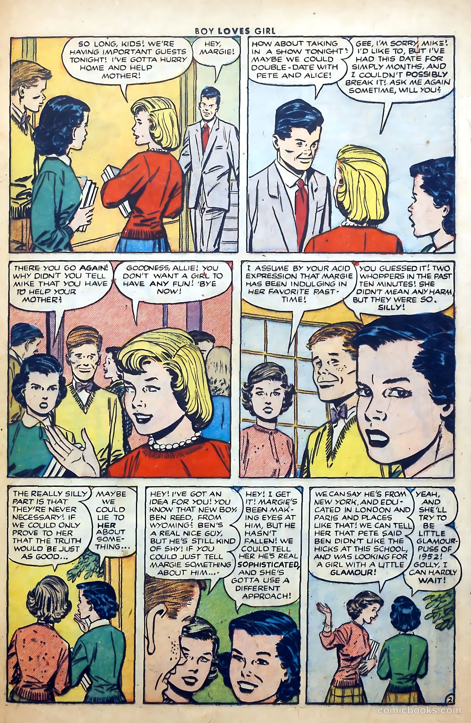 Boy Loves Girl #29 (1952) — page 21 of 37