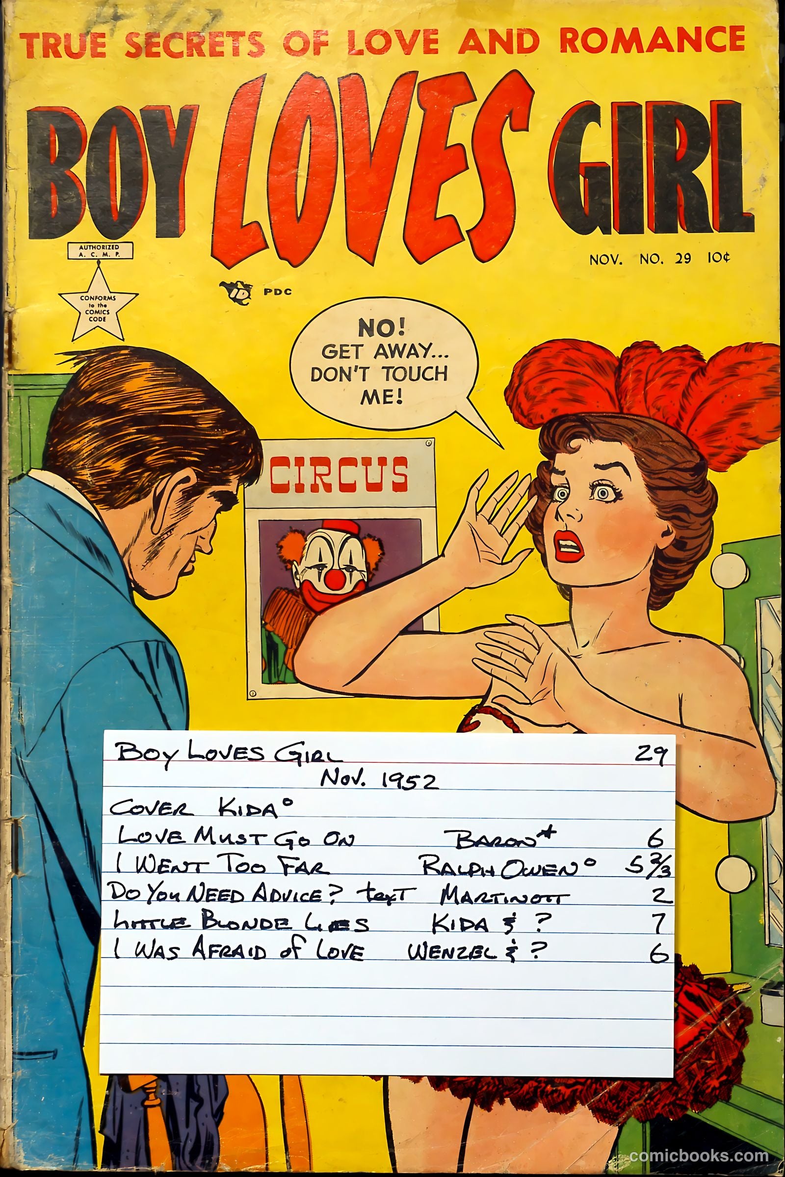 Boy Loves Girl #29 (1952) — page 37 of 37