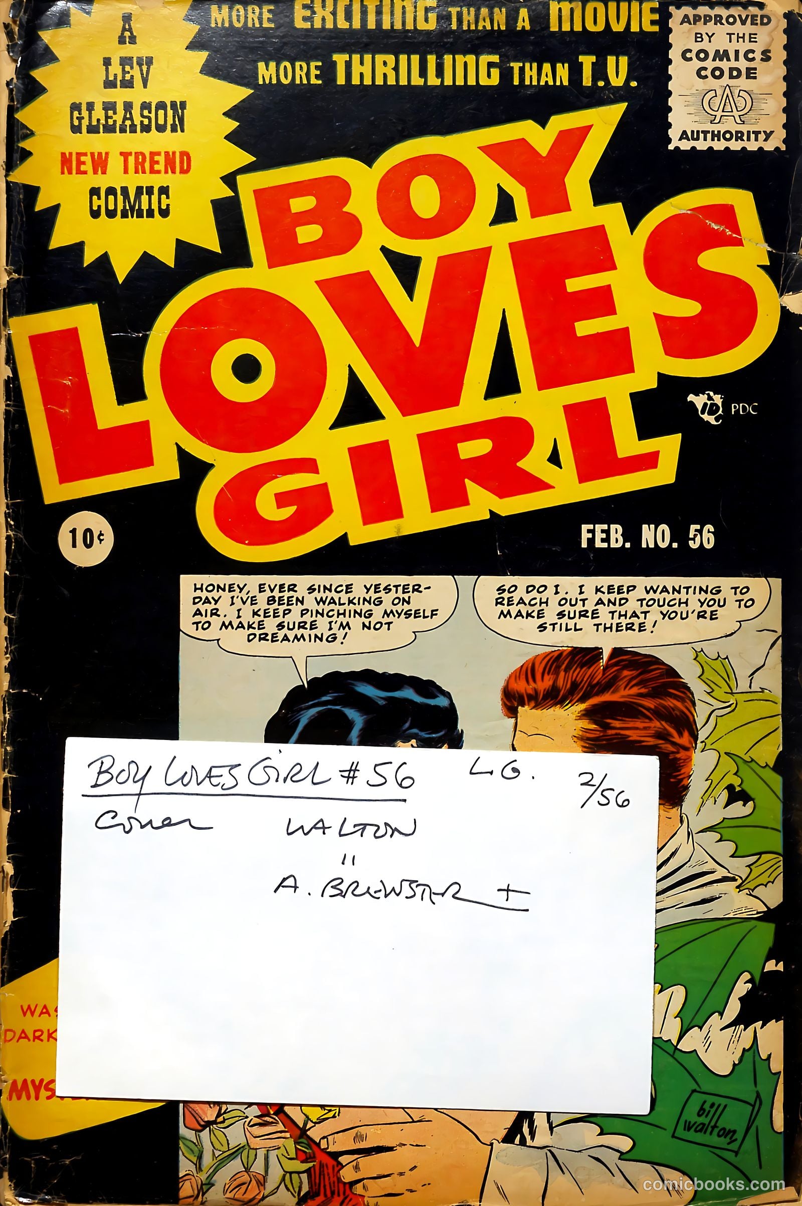 Boy Loves Girl #56 (1956) — page 37 of 37