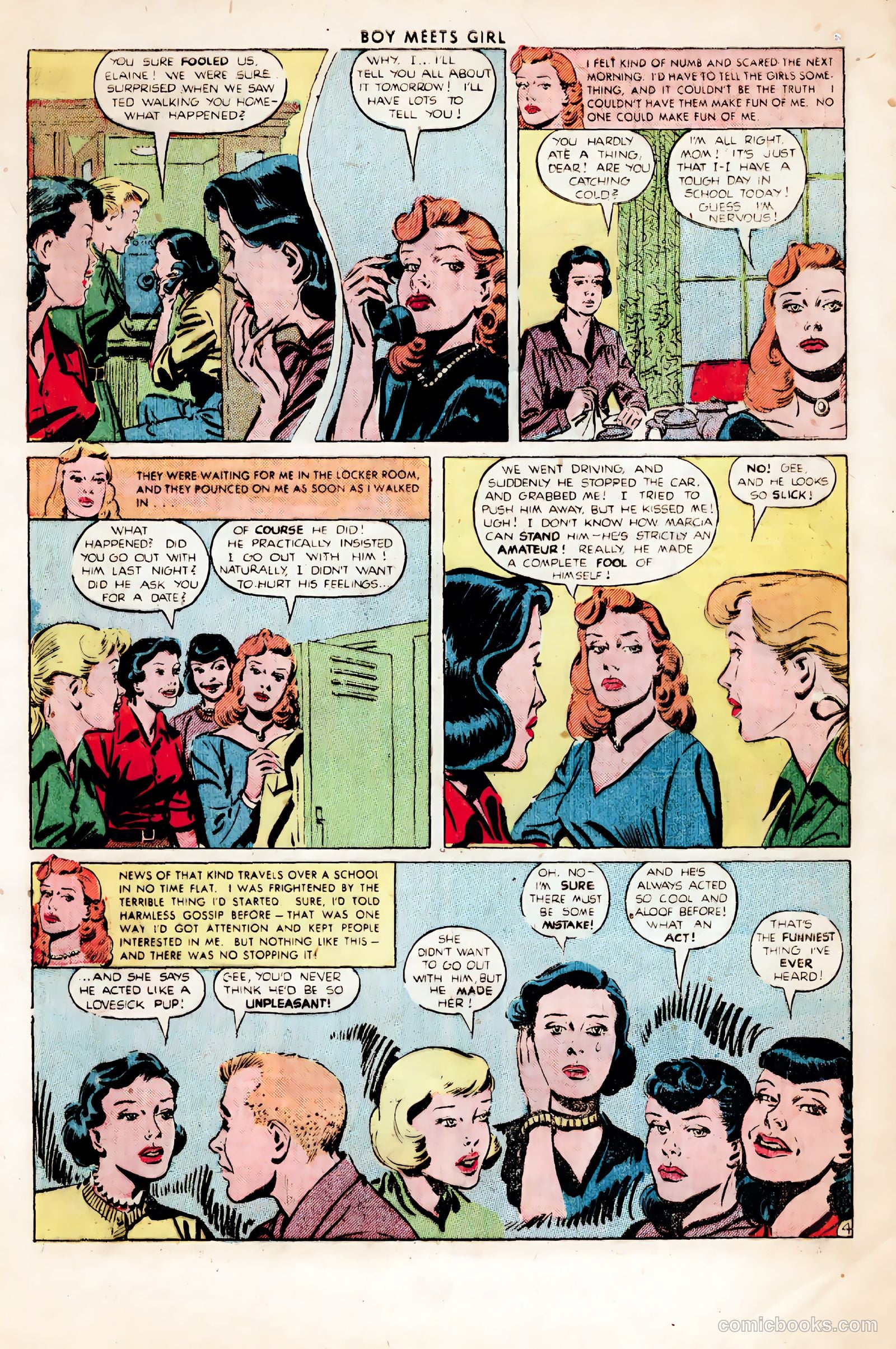 Boy Meets Girl #2 (1950, Lev Gleason Publications, Inc.) — page 6 of 53