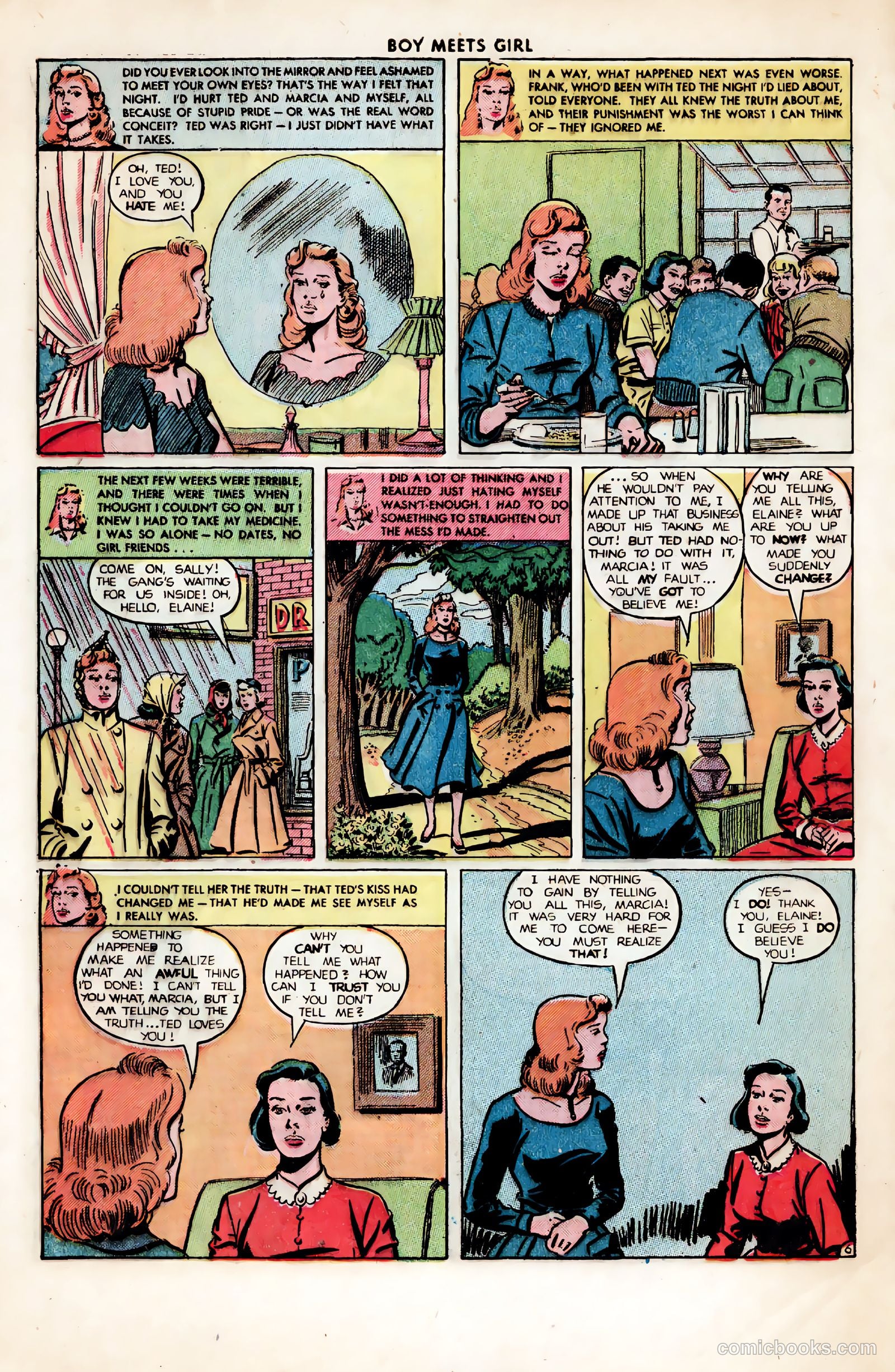 Boy Meets Girl #2 (1950, Lev Gleason Publications, Inc.) — page 8 of 53