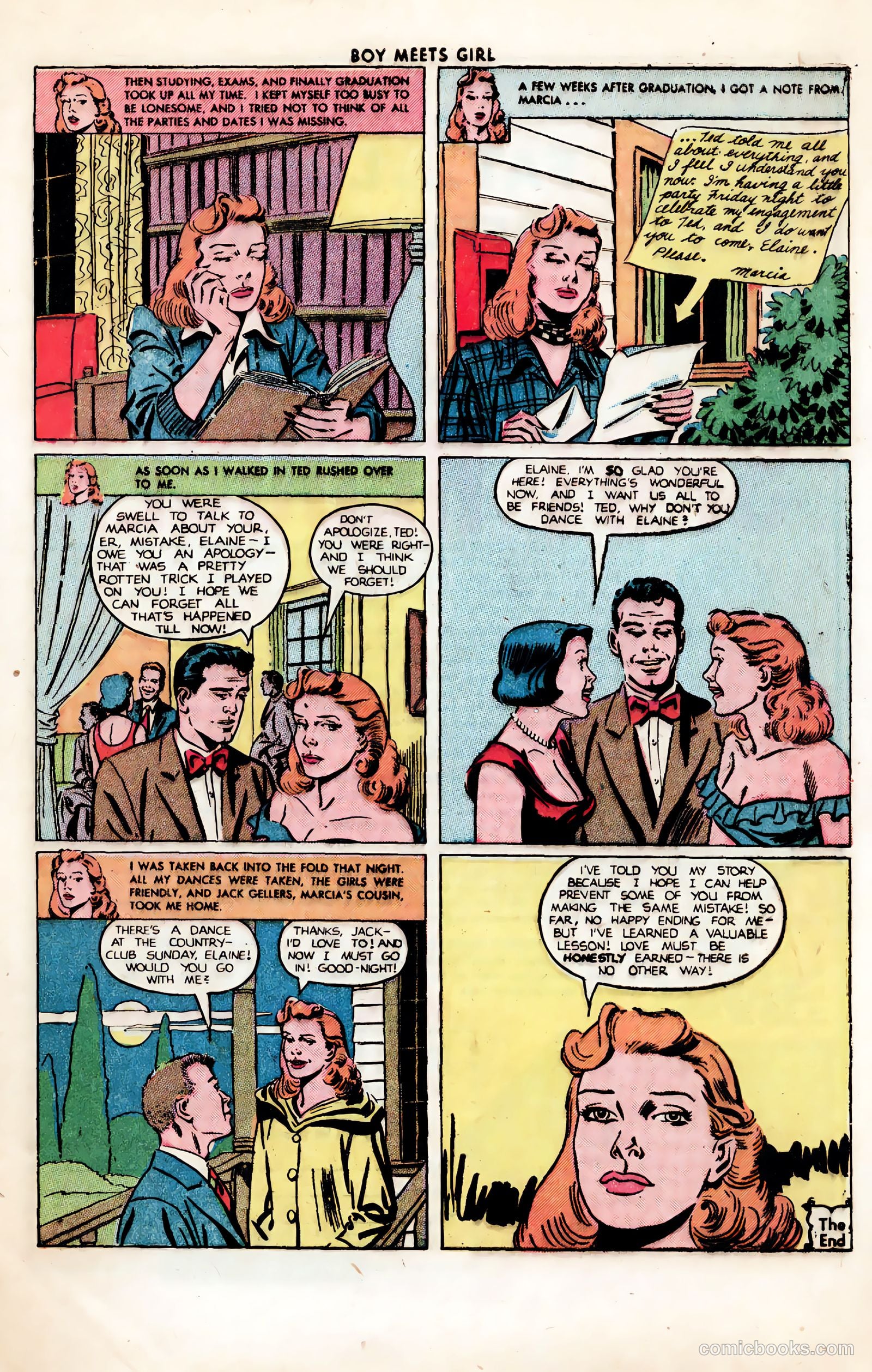 Boy Meets Girl #2 (1950, Lev Gleason Publications, Inc.) — page 9 of 53