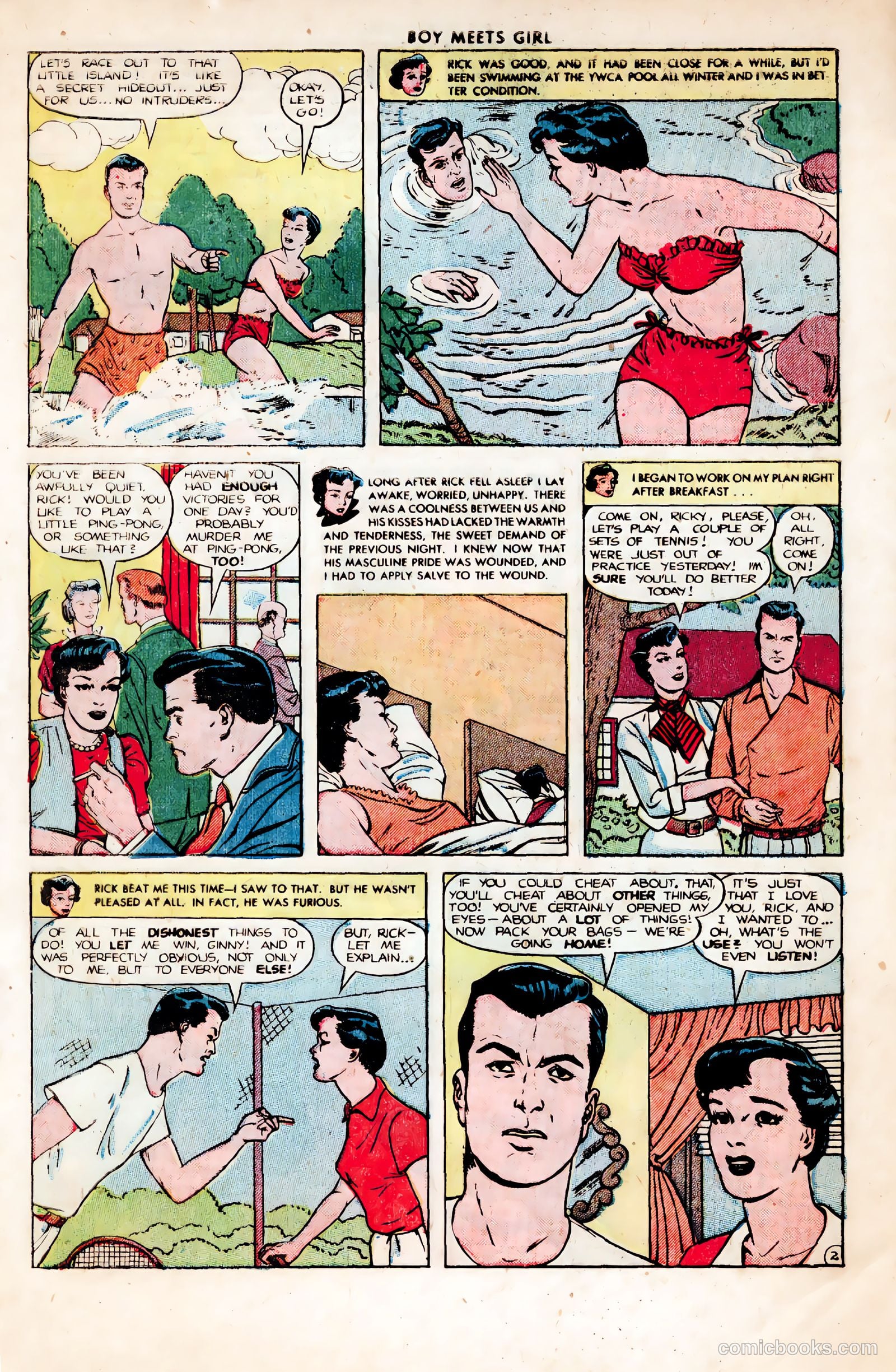 Boy Meets Girl #2 (1950, Lev Gleason Publications, Inc.) — page 12 of 53