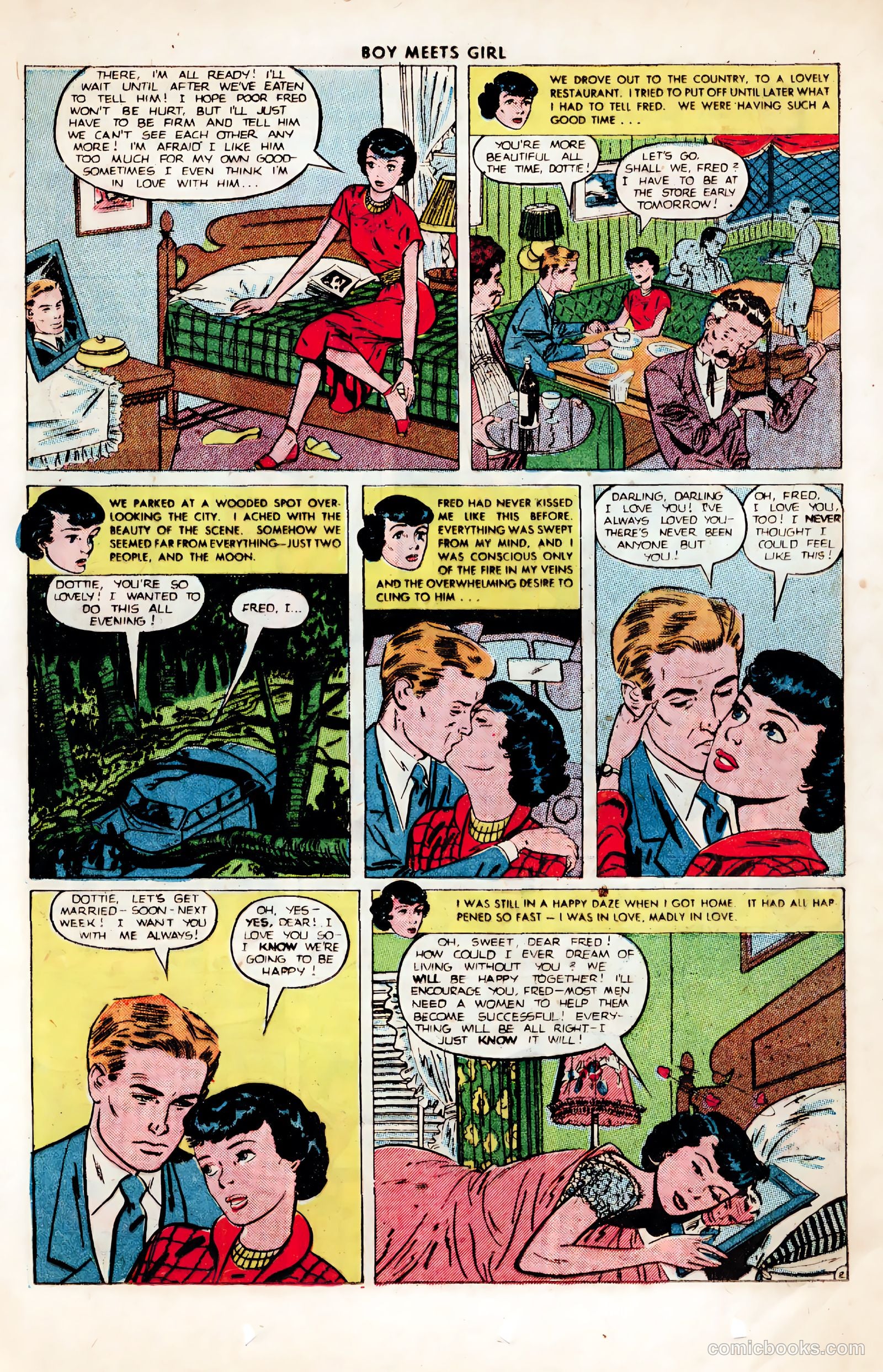 Boy Meets Girl #2 (1950, Lev Gleason Publications, Inc.) — page 16 of 53