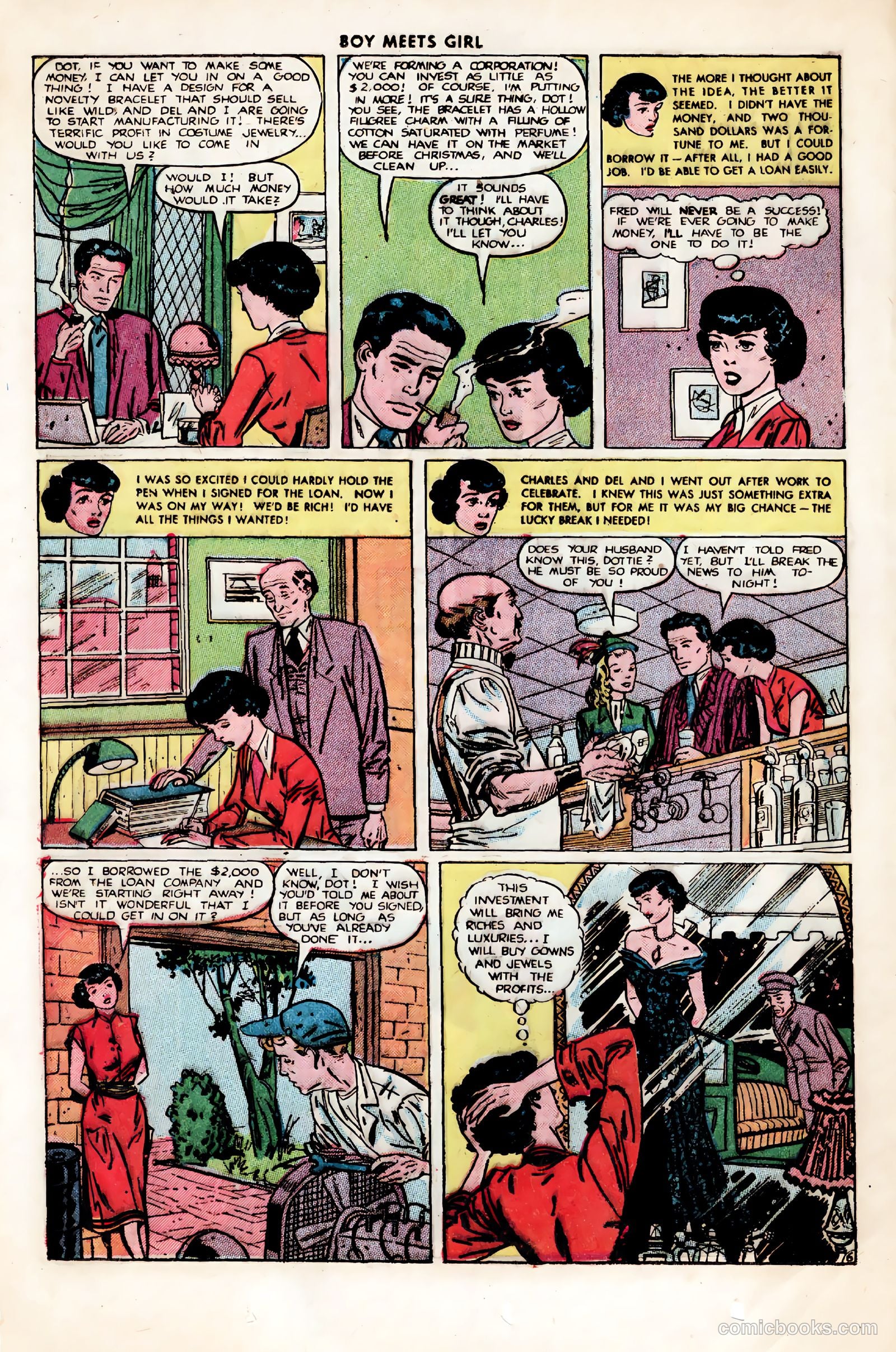 Boy Meets Girl #2 (1950, Lev Gleason Publications, Inc.) — page 20 of 53