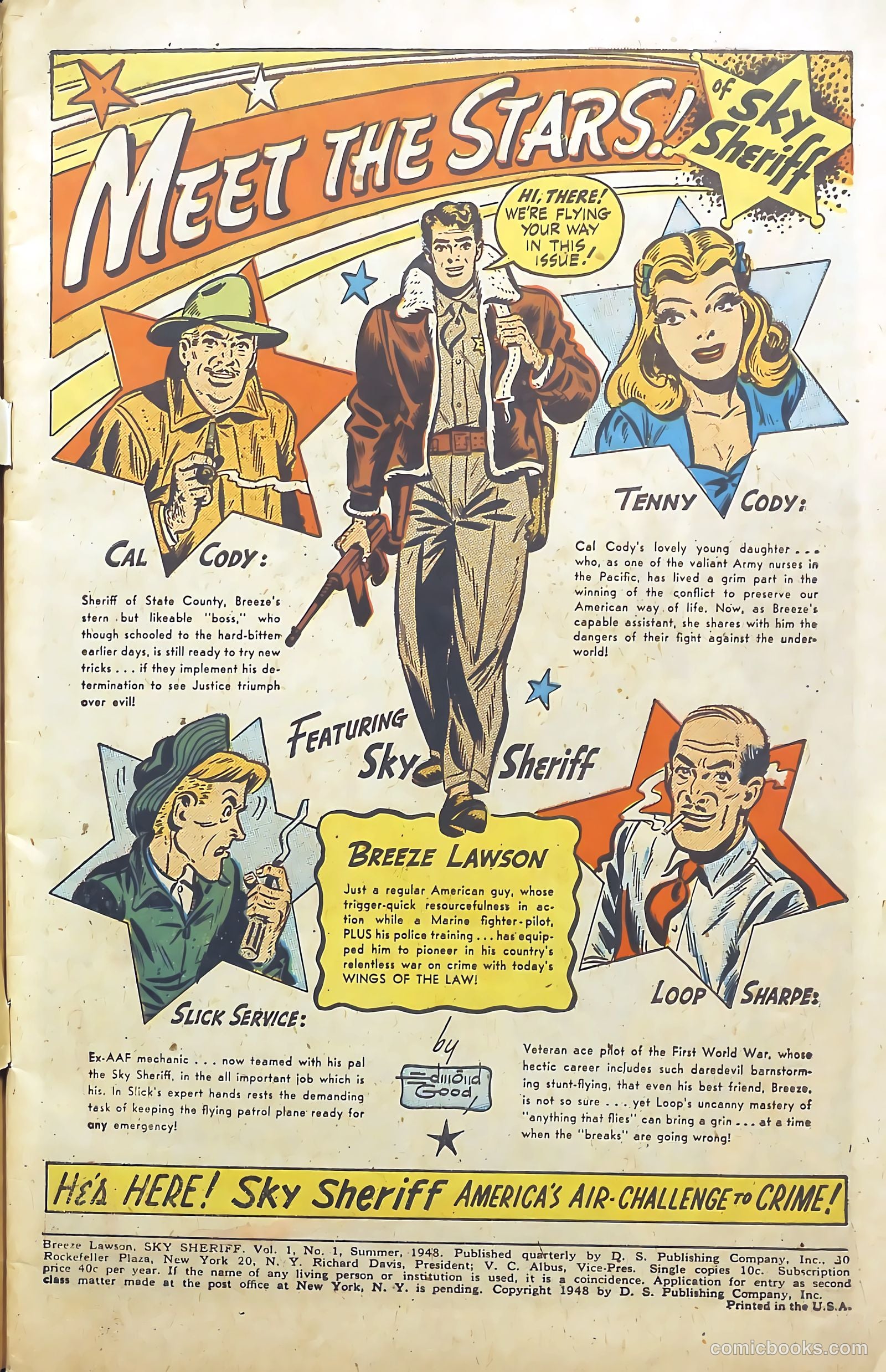 Breeze Lawson, Sky Sheriff #1 (1948) — page 3 of 52