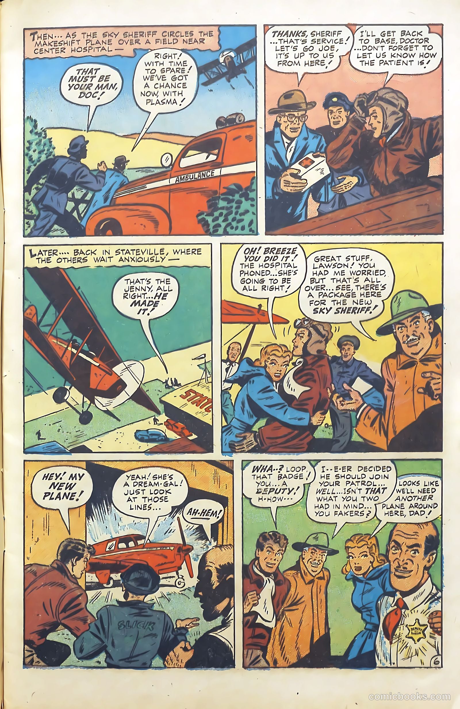 Breeze Lawson, Sky Sheriff #1 (1948) — page 9 of 52
