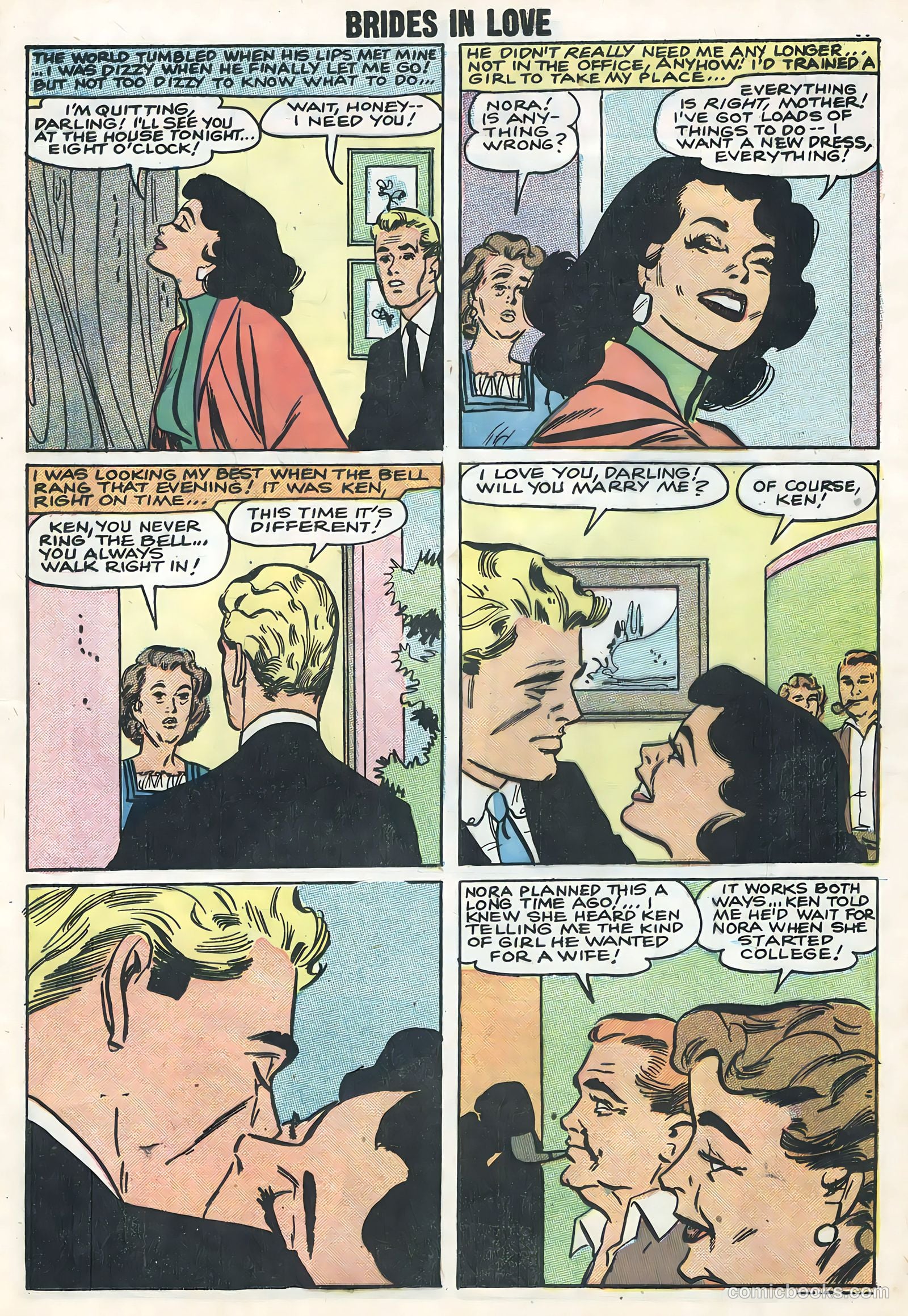 Brides in Love #10 (1958) — page 13