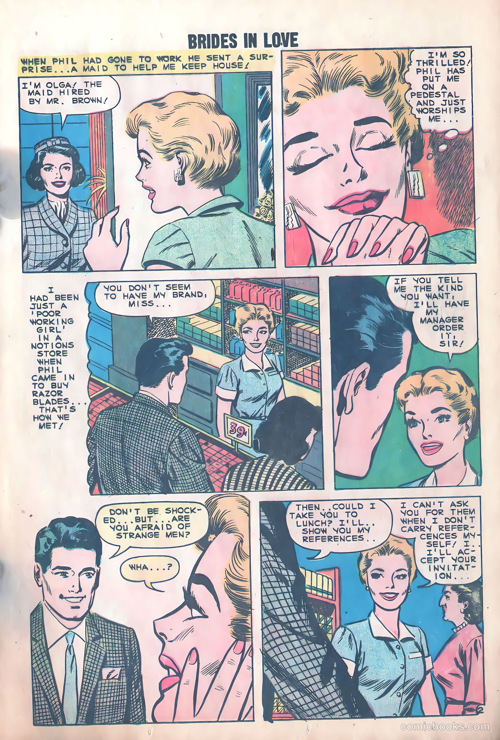 Brides in Love #12 (1959) — page 13