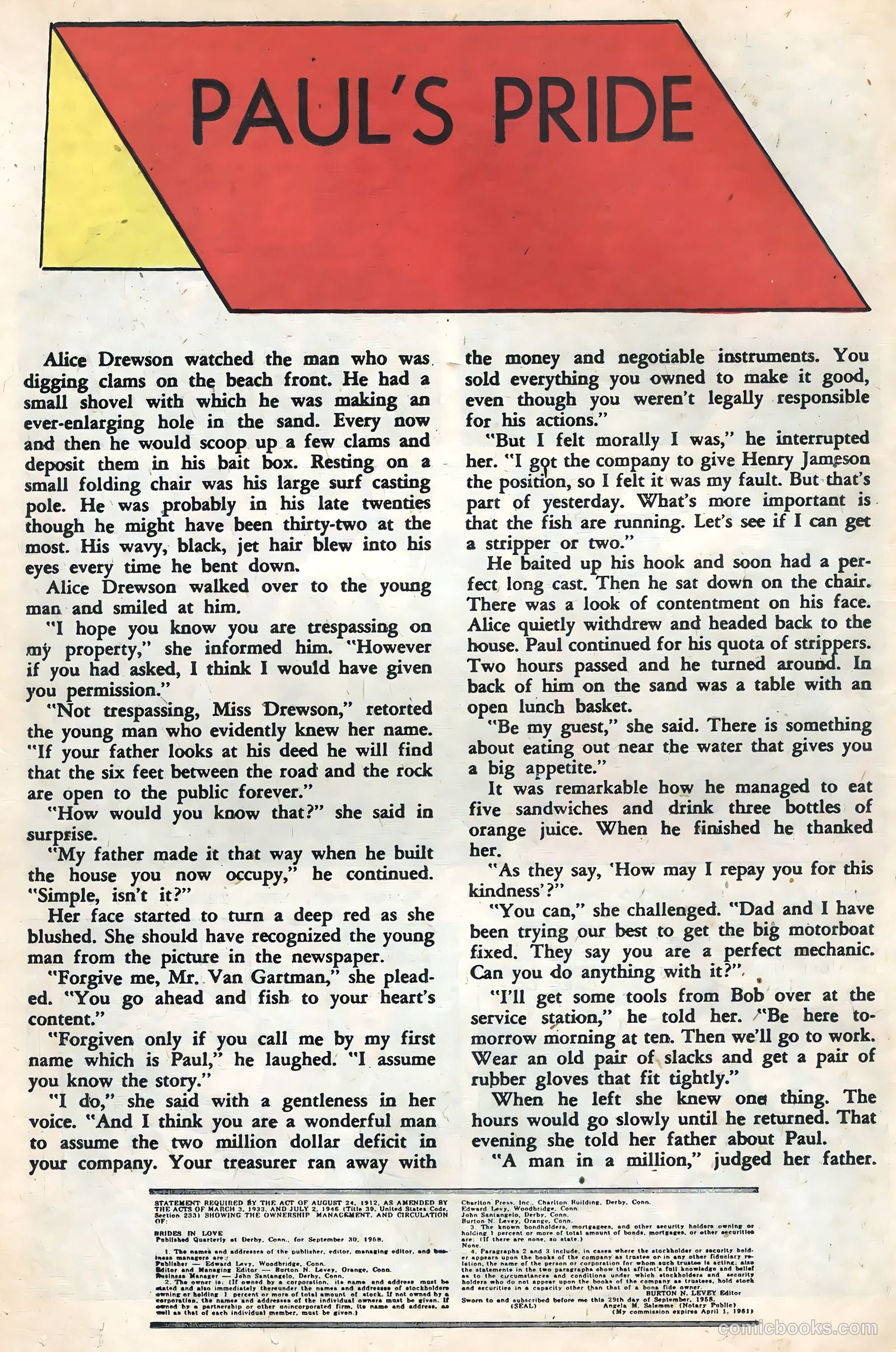 Brides in Love #13 (1959) — page 26