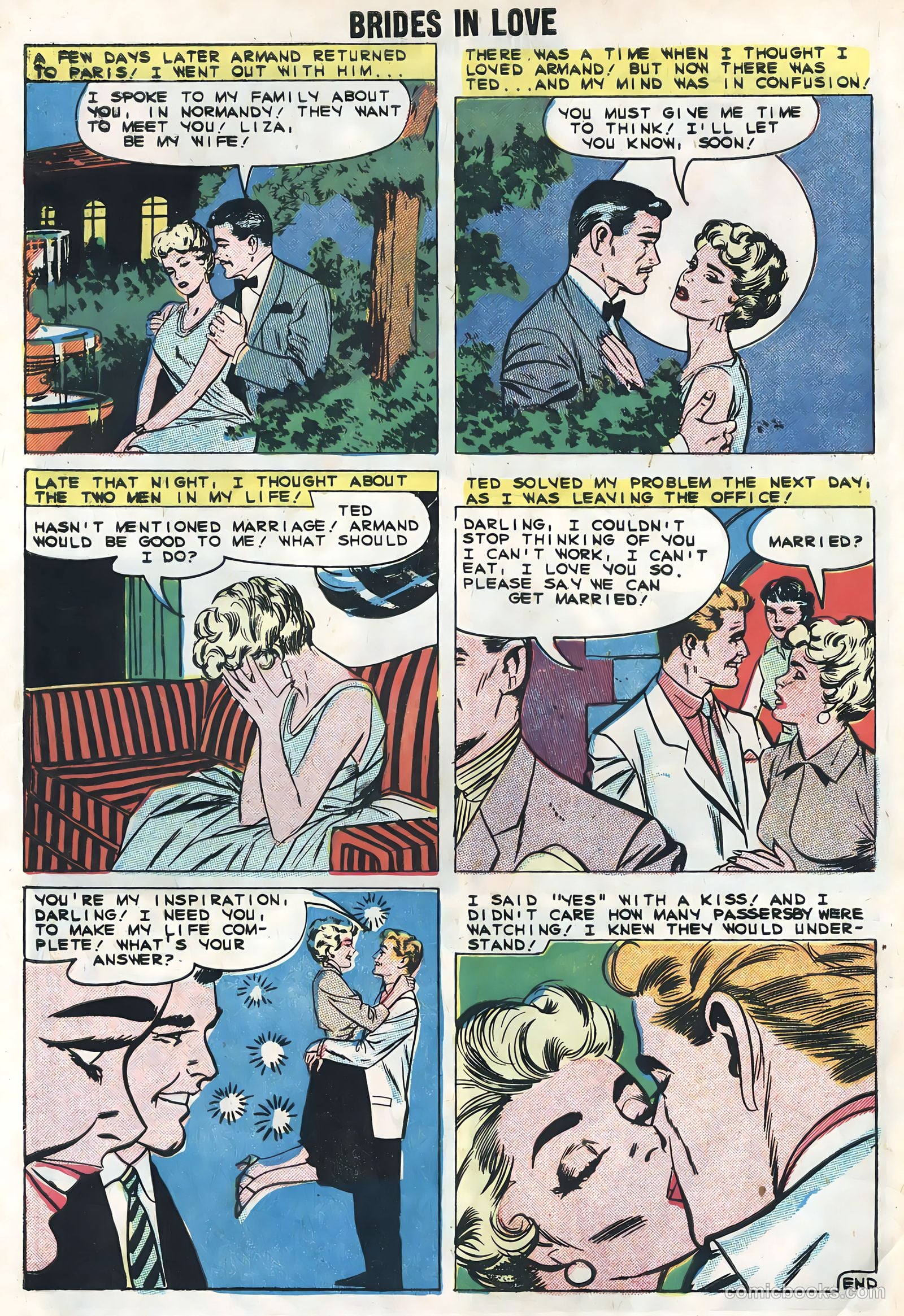 Brides in Love #15 (1959) — page 8