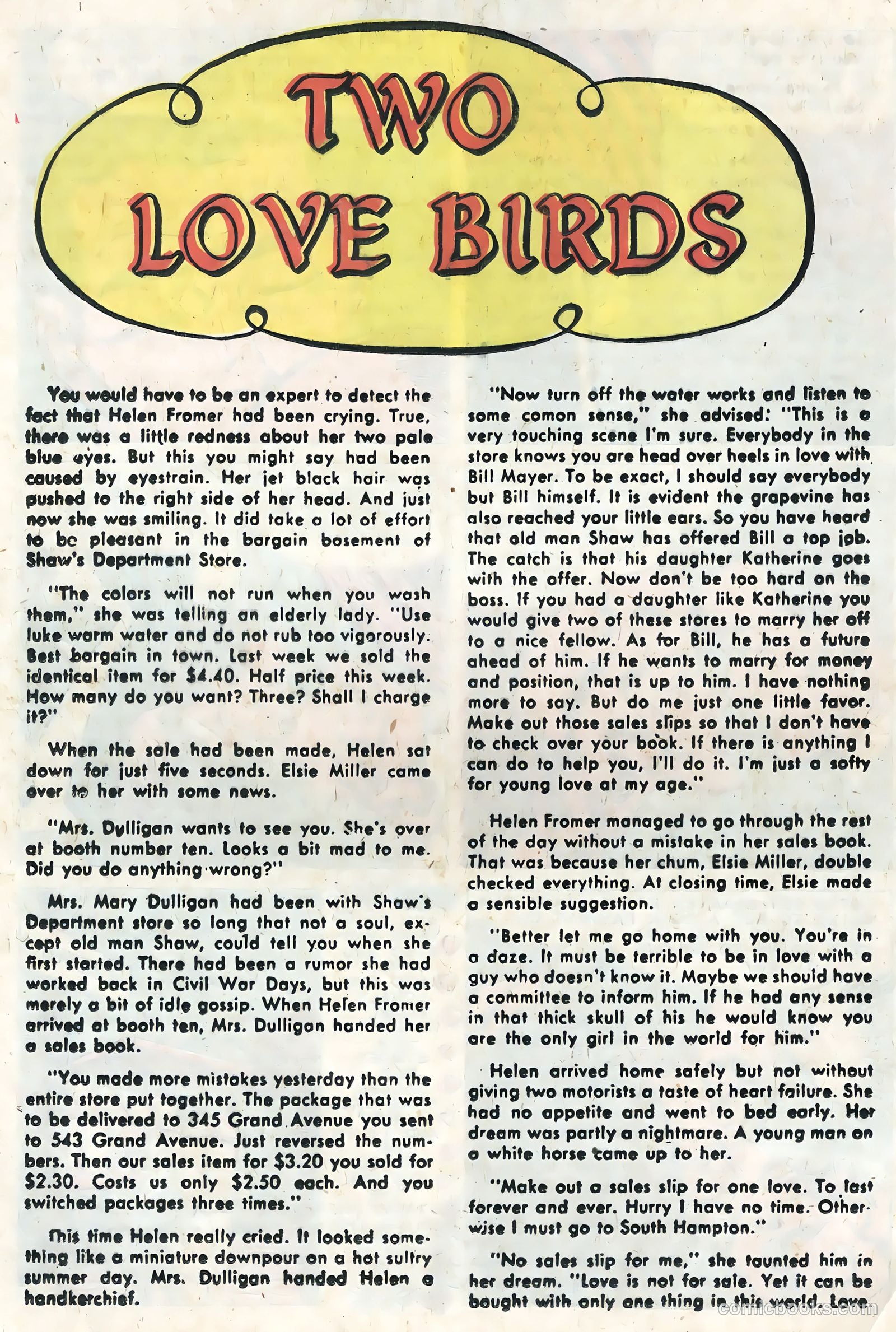 Brides in Love #15 (1959) — page 20