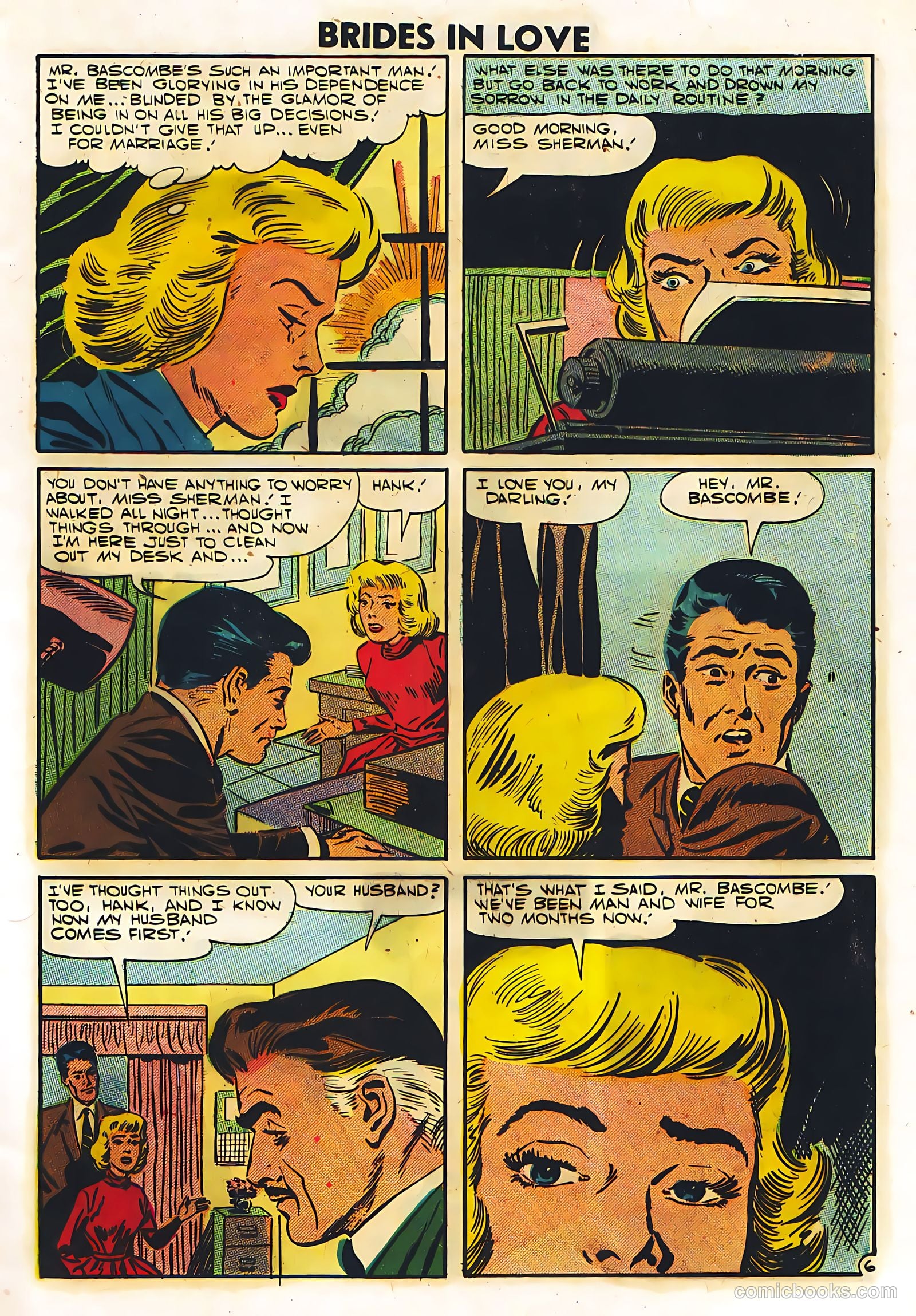 Brides in Love #6 (1957) — page 9