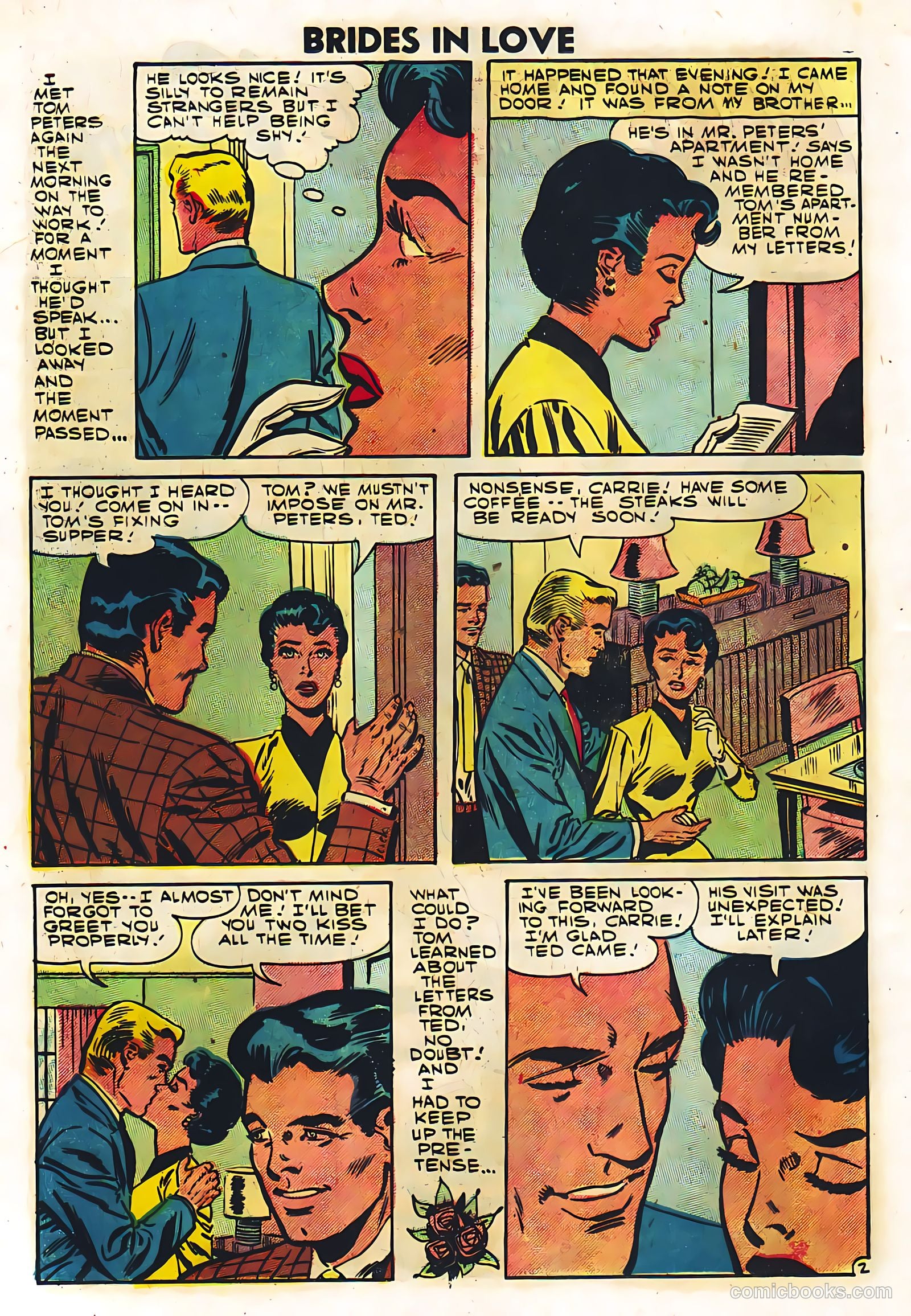 Brides in Love #6 (1957) — page 14