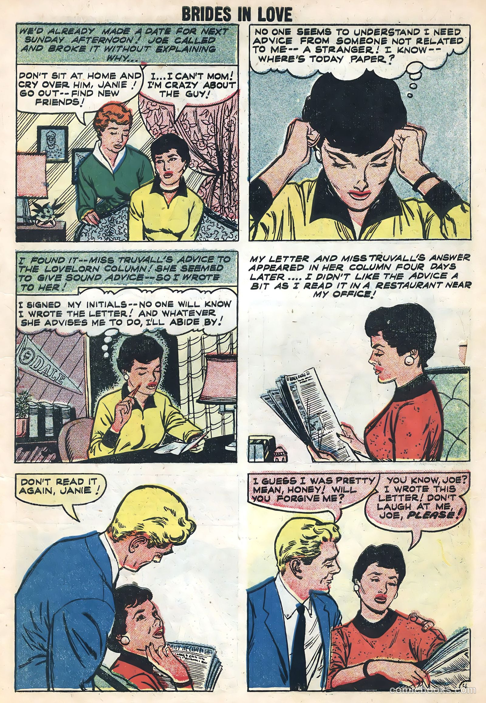 Brides in Love #8 (1958) — page 7