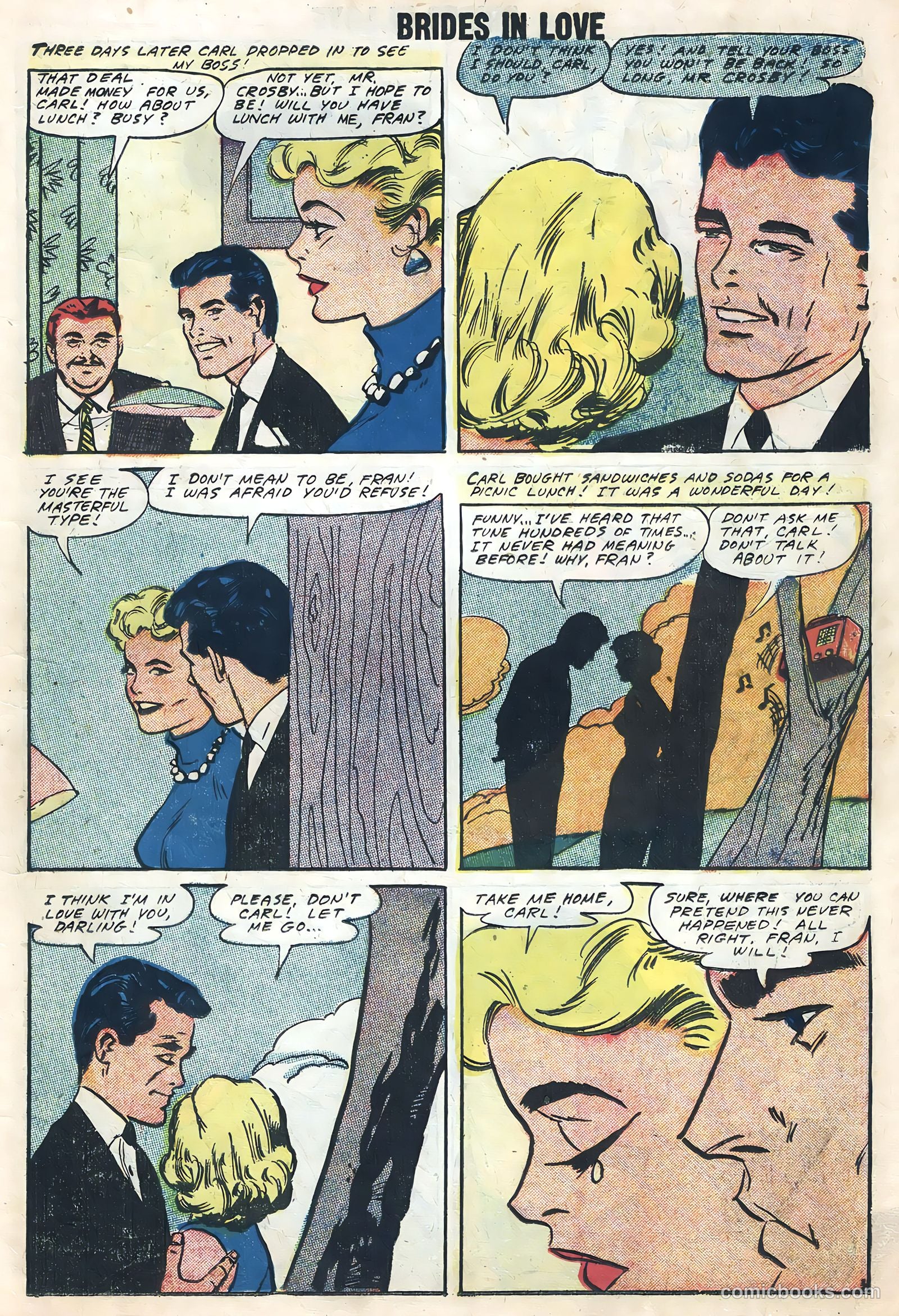 Brides in Love #8 (1958) — page 11
