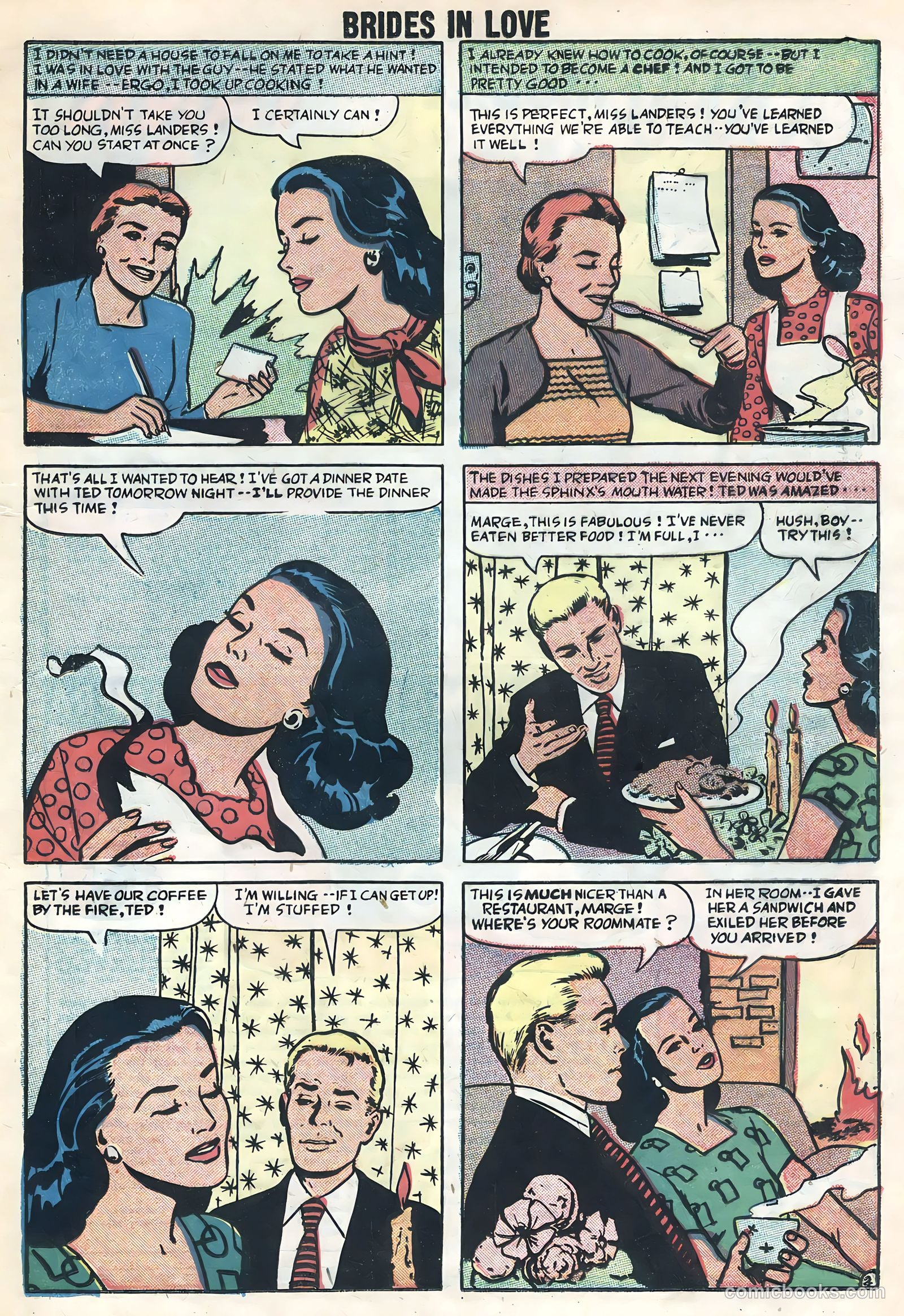 Brides in Love #9 (1958) — page 21