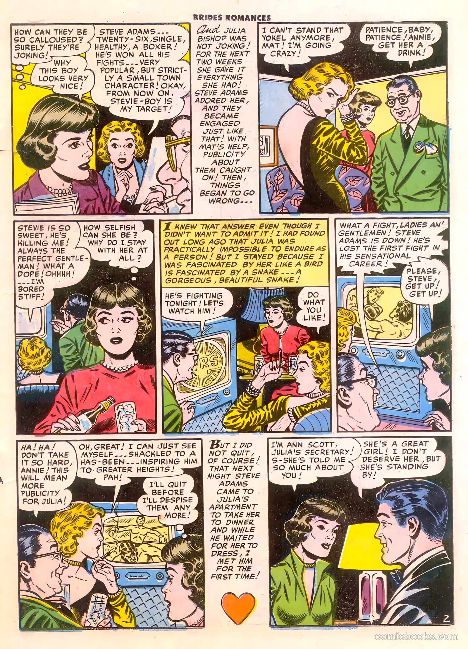 Brides Romances #14 (1955) — page 19