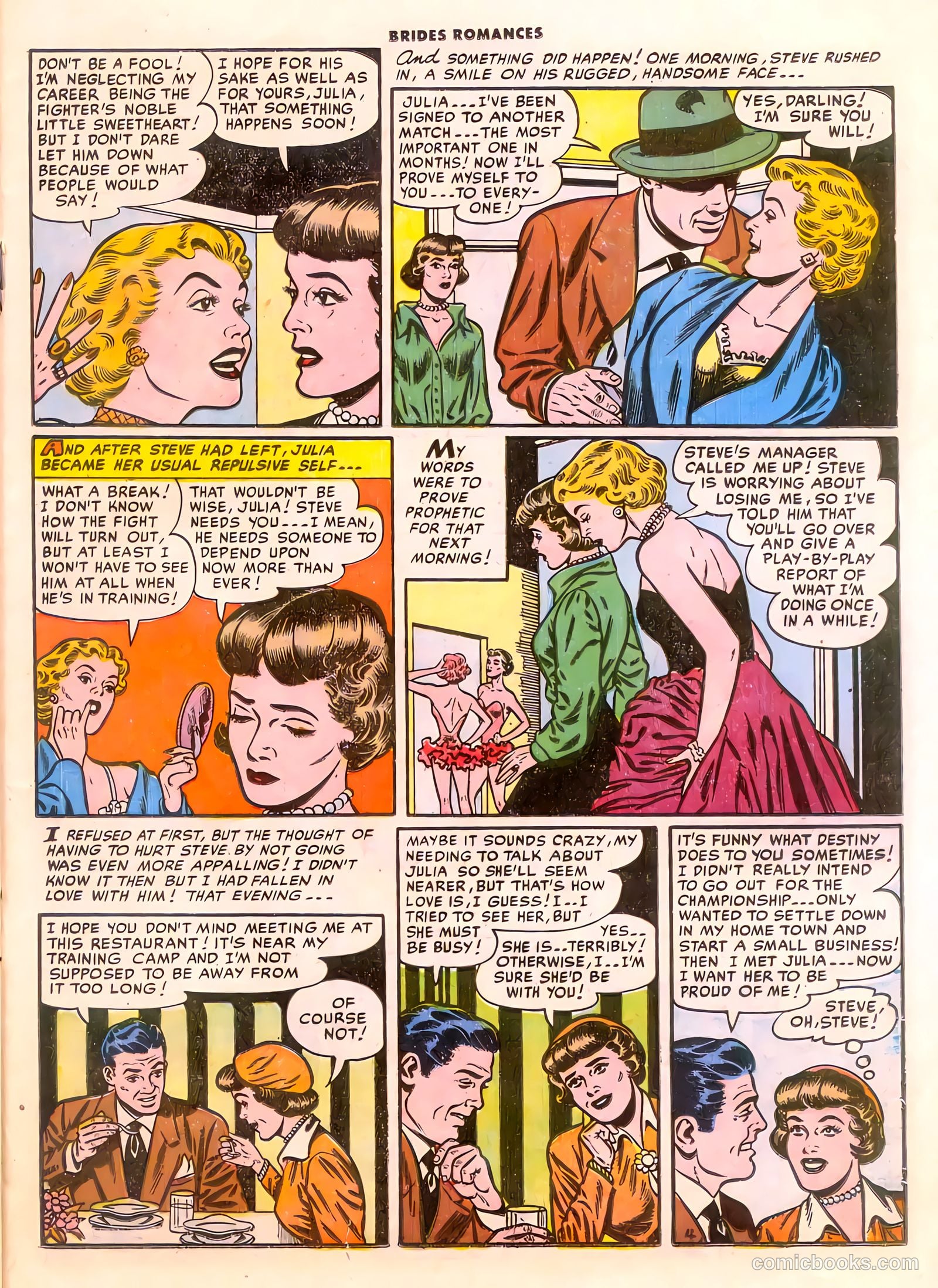 Brides Romances #14 (1955) — page 21