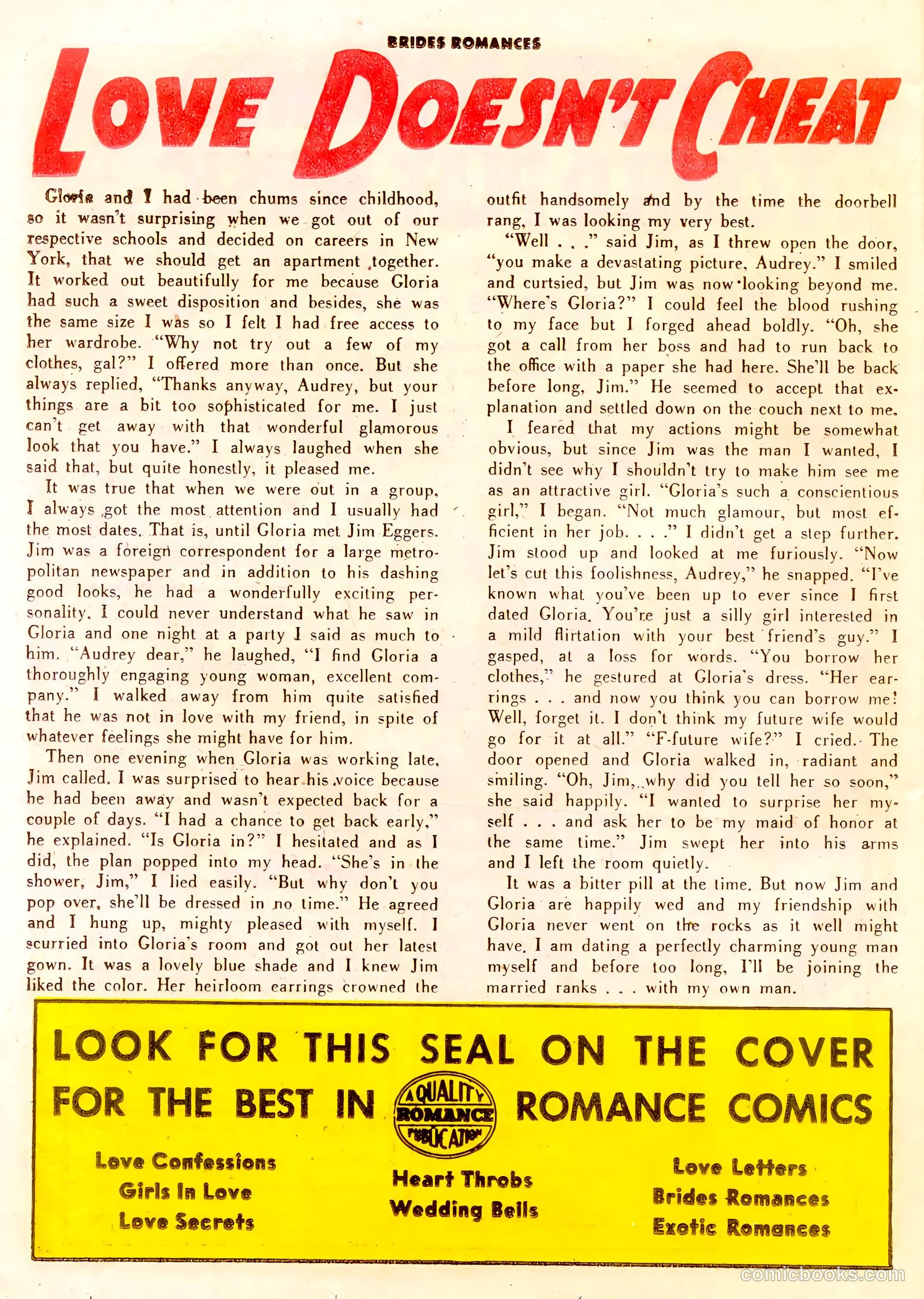 Brides Romances #14 (1955) — page 26