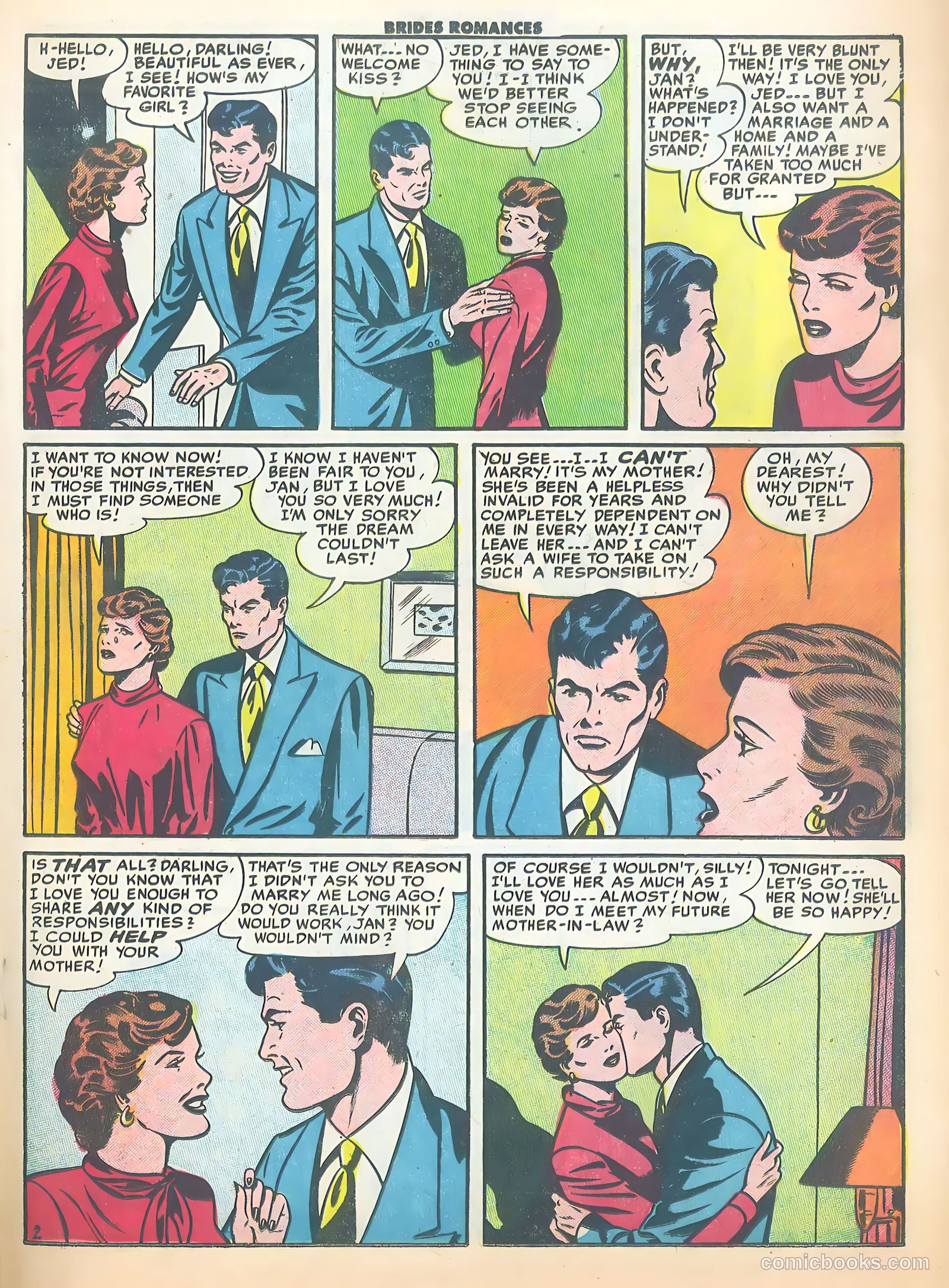 Brides Romances #18 (1956) — page 21 of 38