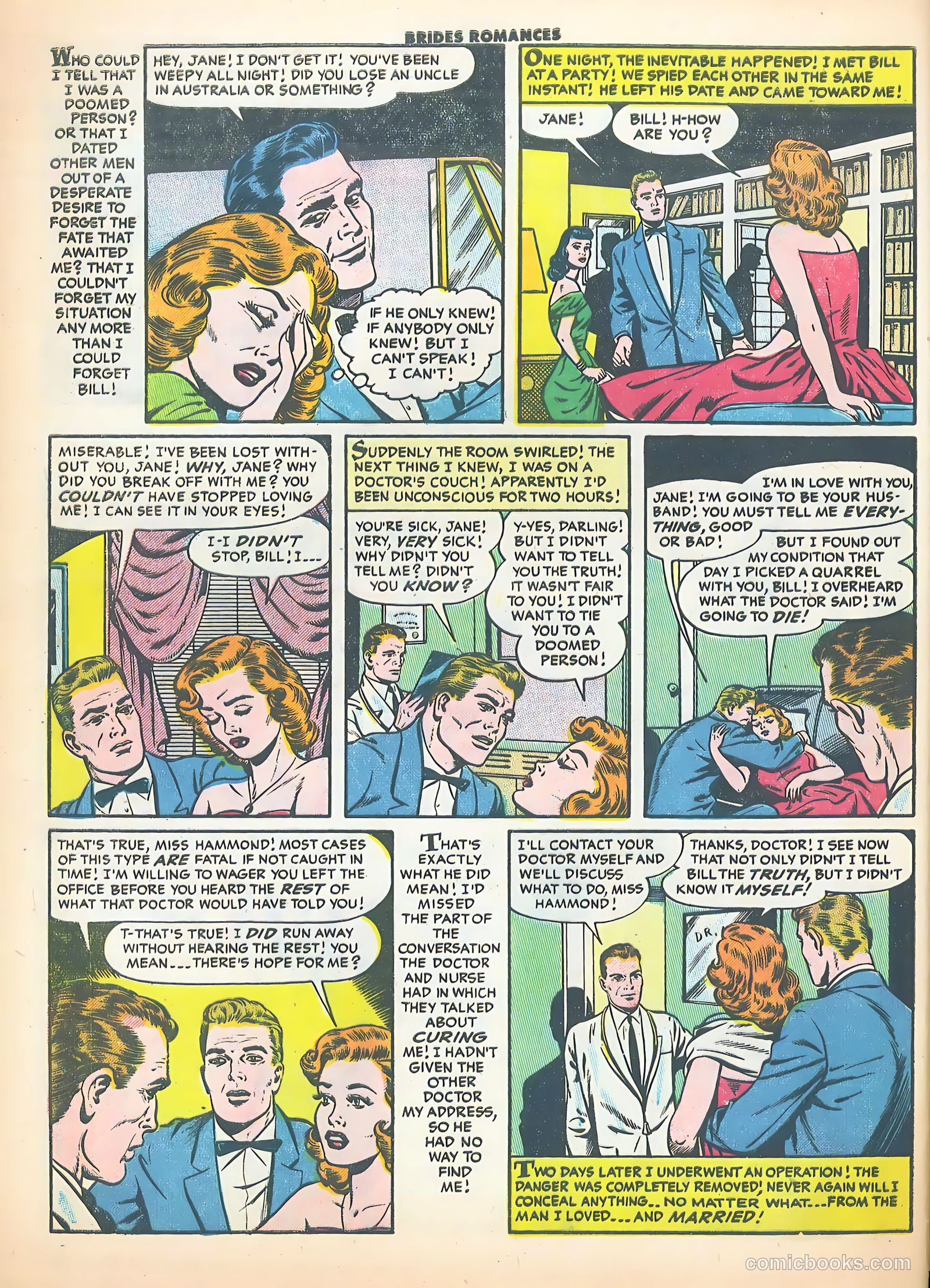 Brides Romances #18 (1956) — page 34 of 38