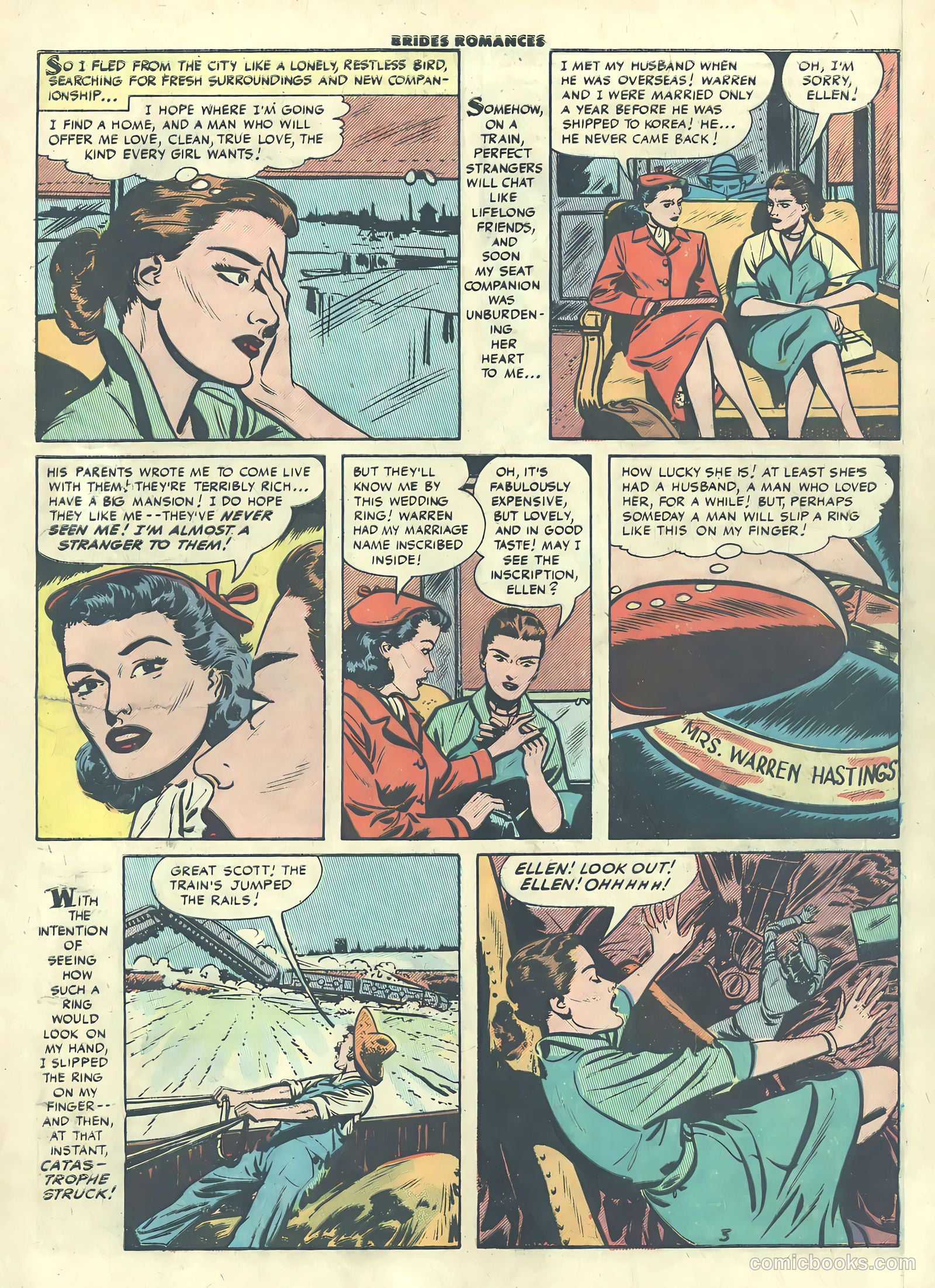 Brides Romances #19 (1956) — page 5 of 36